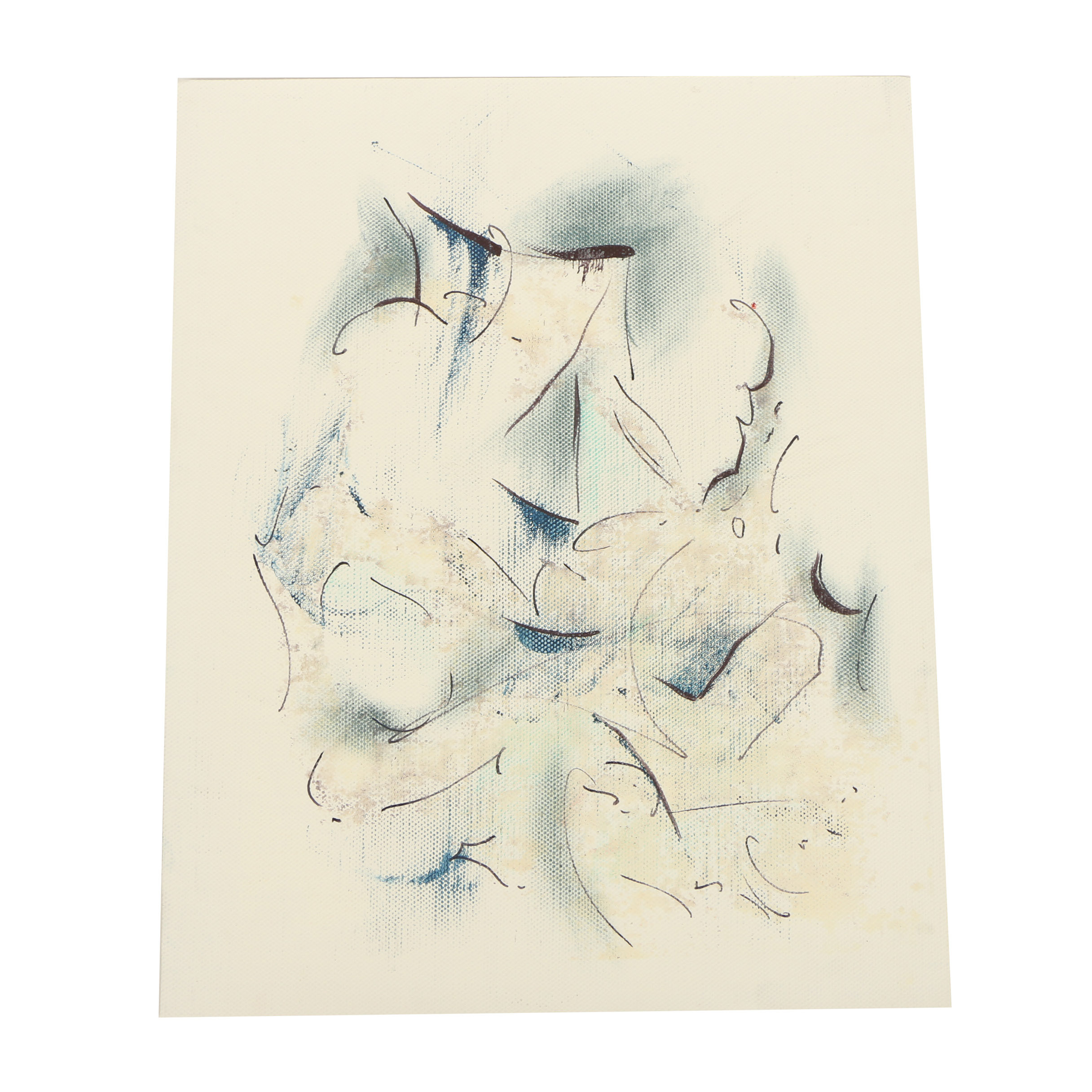 Ricardo Morin Oil Painting of an Abstract Scene