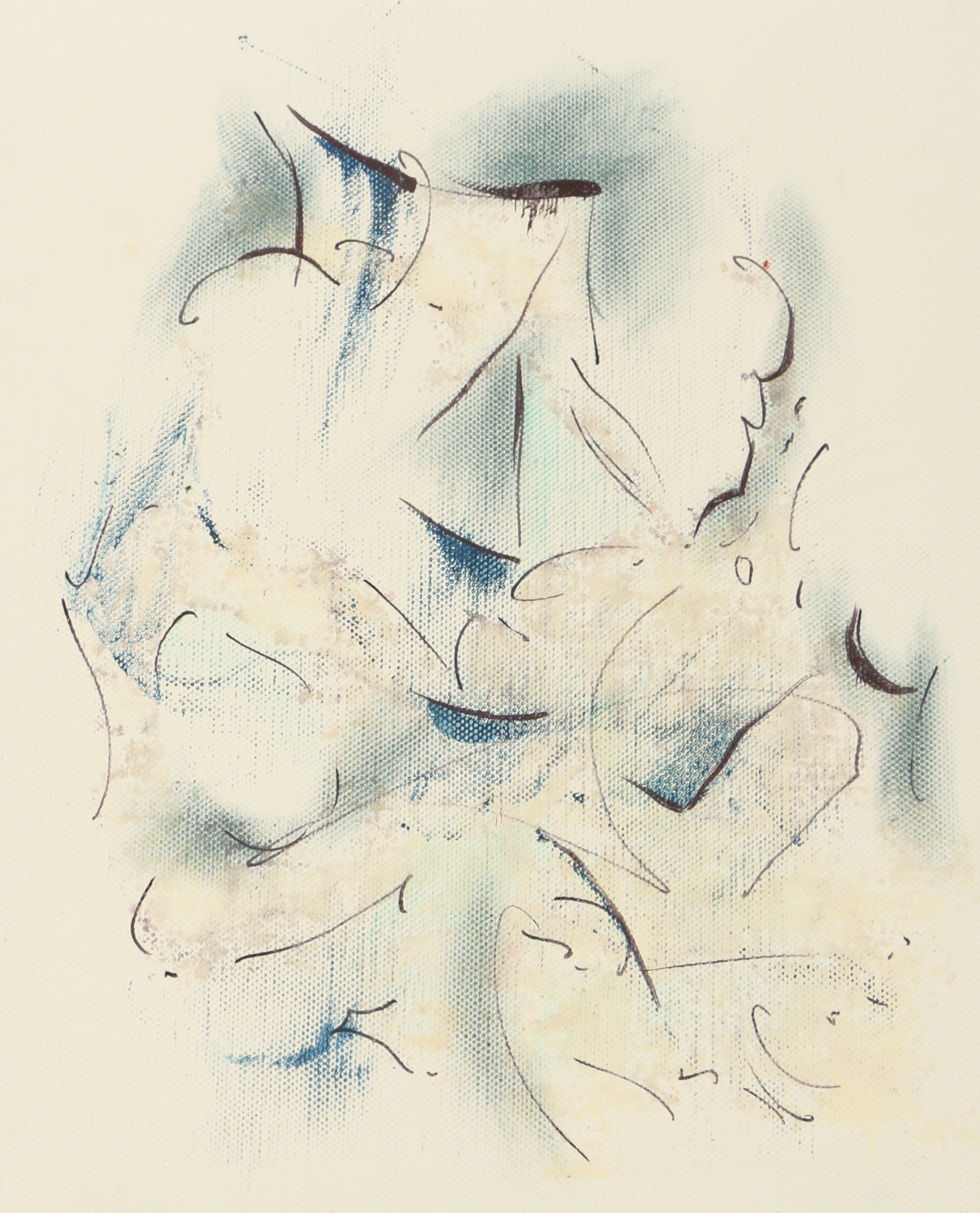 Ricardo Morin Oil Painting of an Abstract Scene