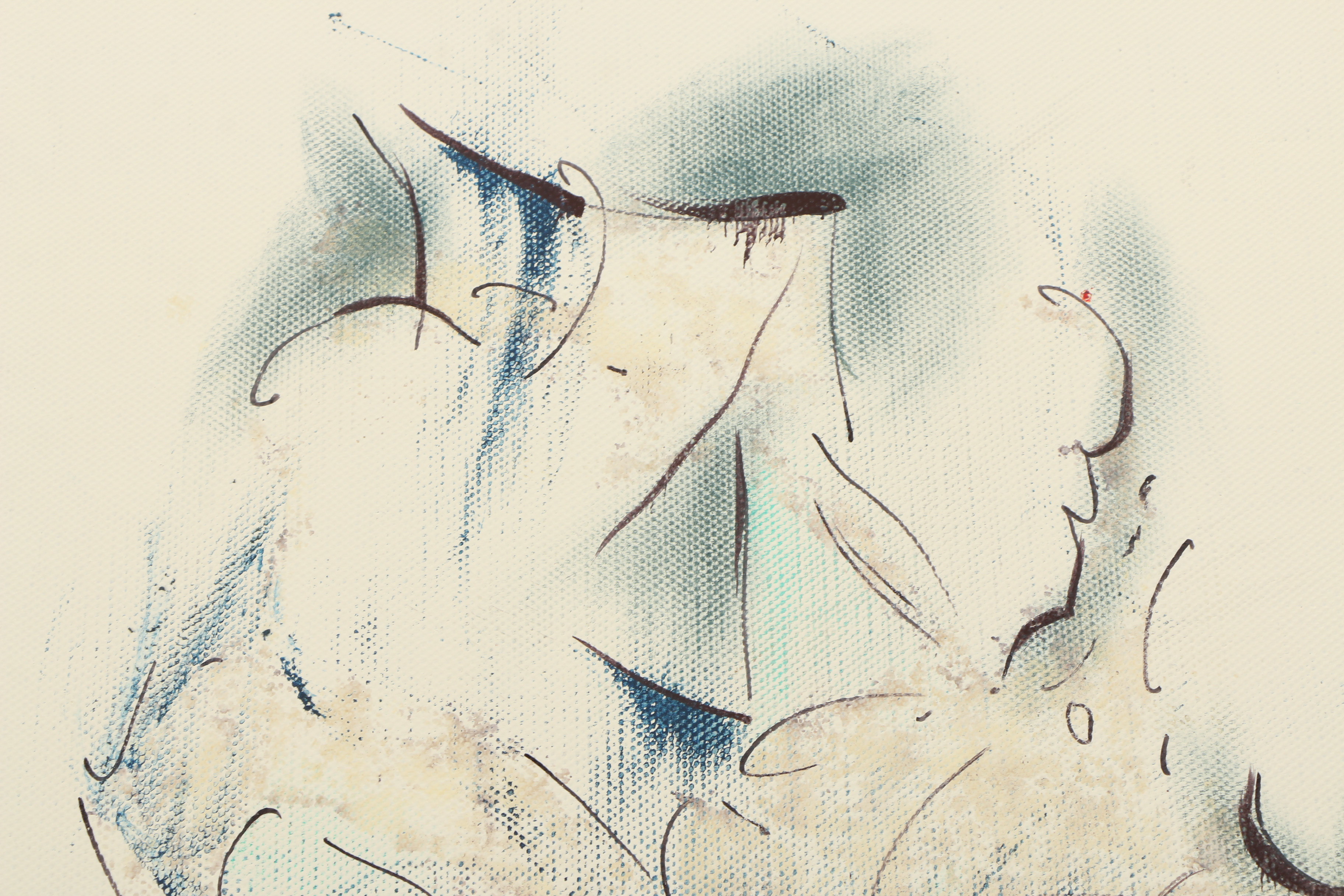 Ricardo Morin Oil Painting of an Abstract Scene