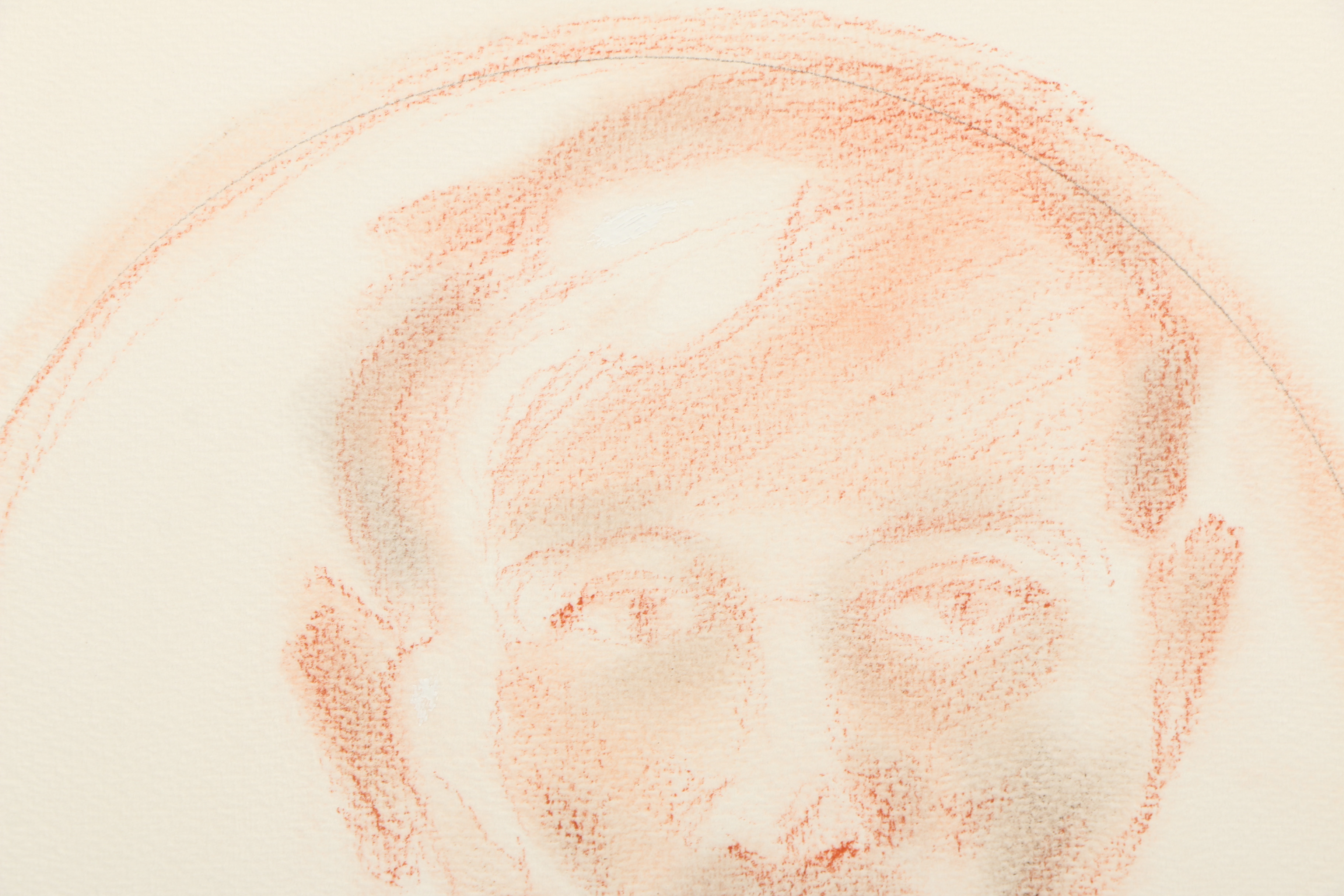 Ricardo Morin Conté Crayon Drawing