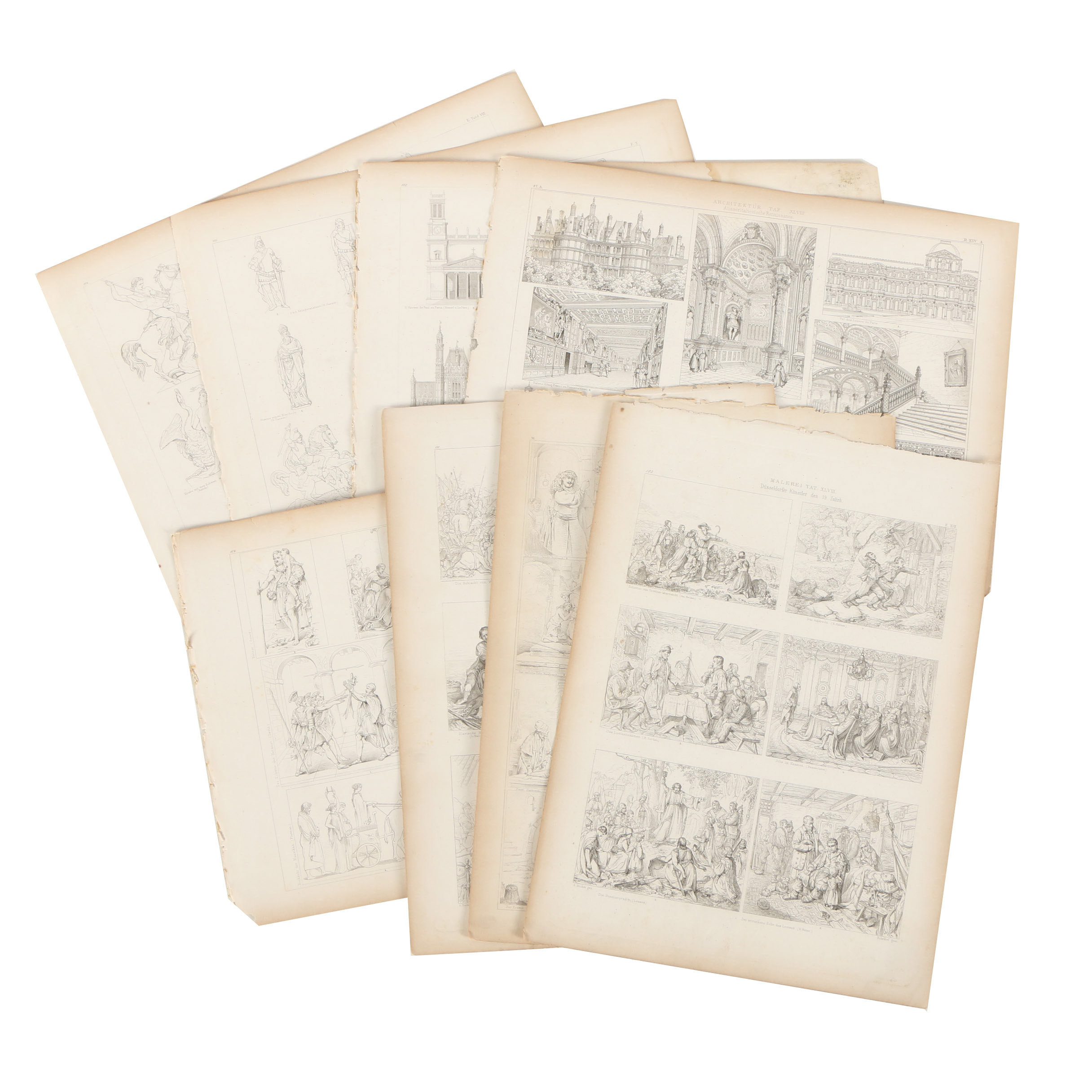 19th Century German Architecture Engravings