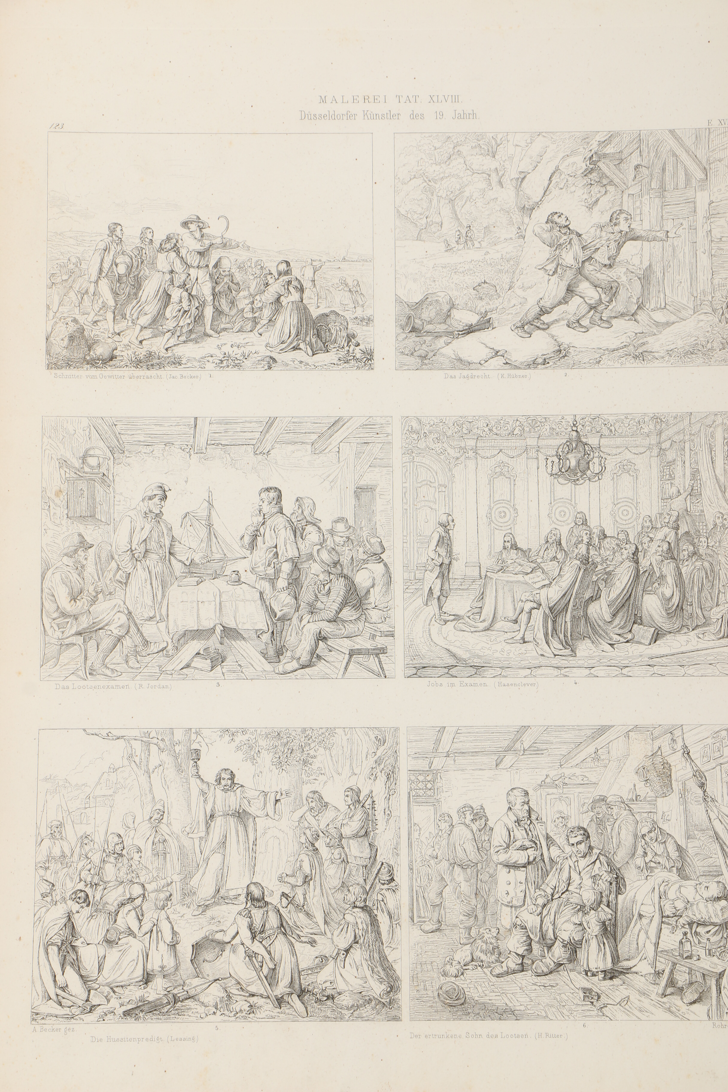 19th Century German Architecture Engravings