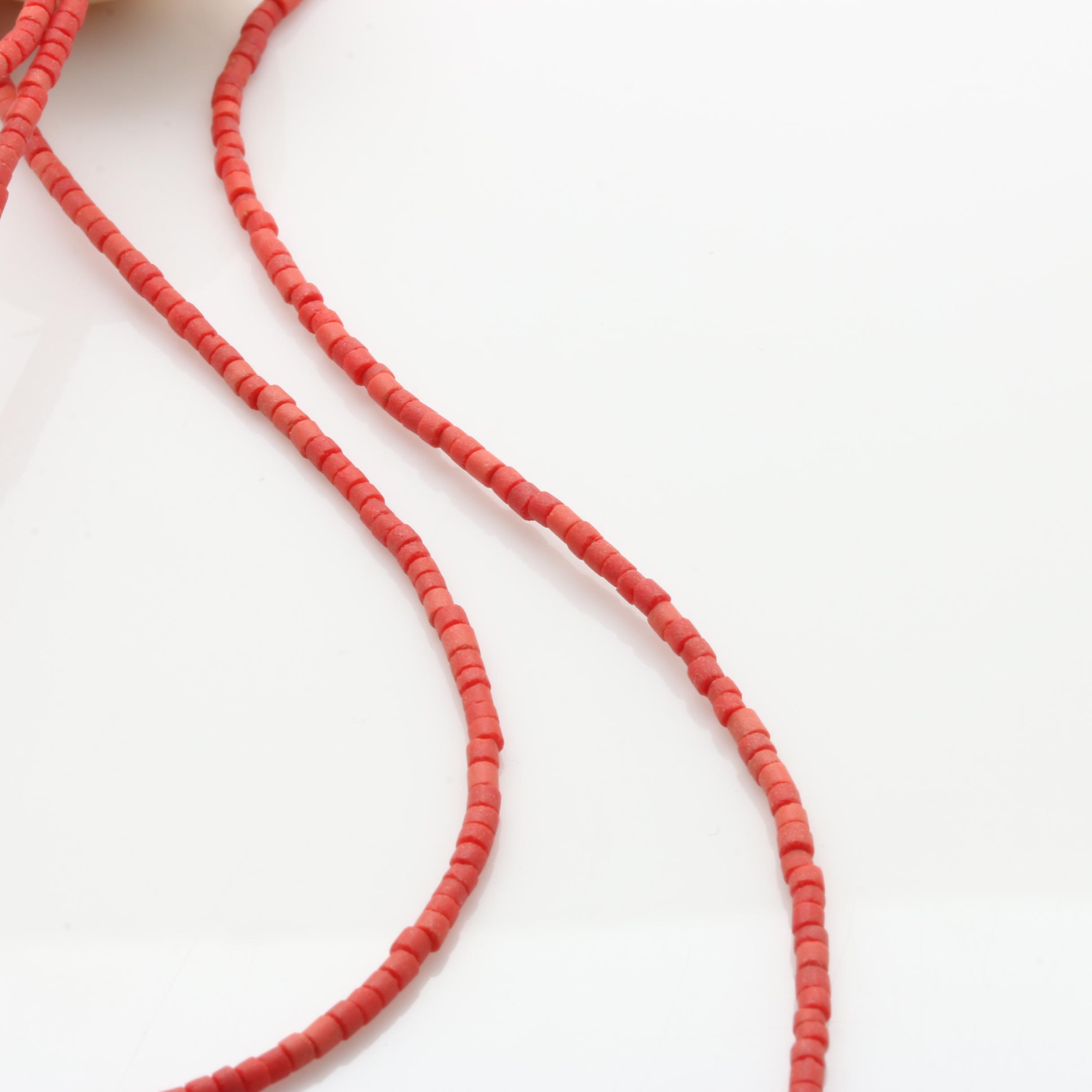 Chinese Sterling Silver Carved Bone Necklace With Horse Hair Tassel