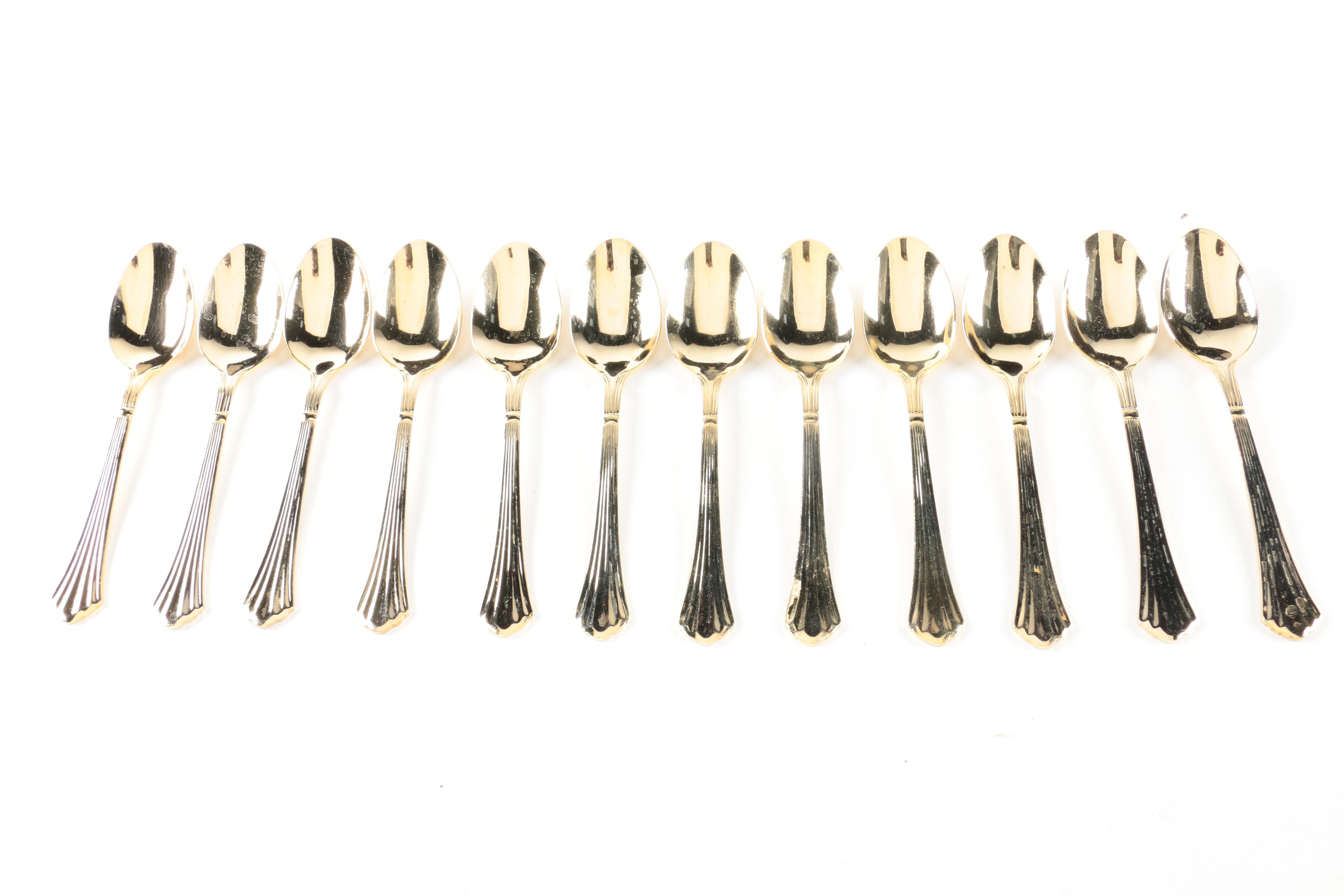 H.F. Ltd Gold-Toned Stainless Steel Flatware Sets