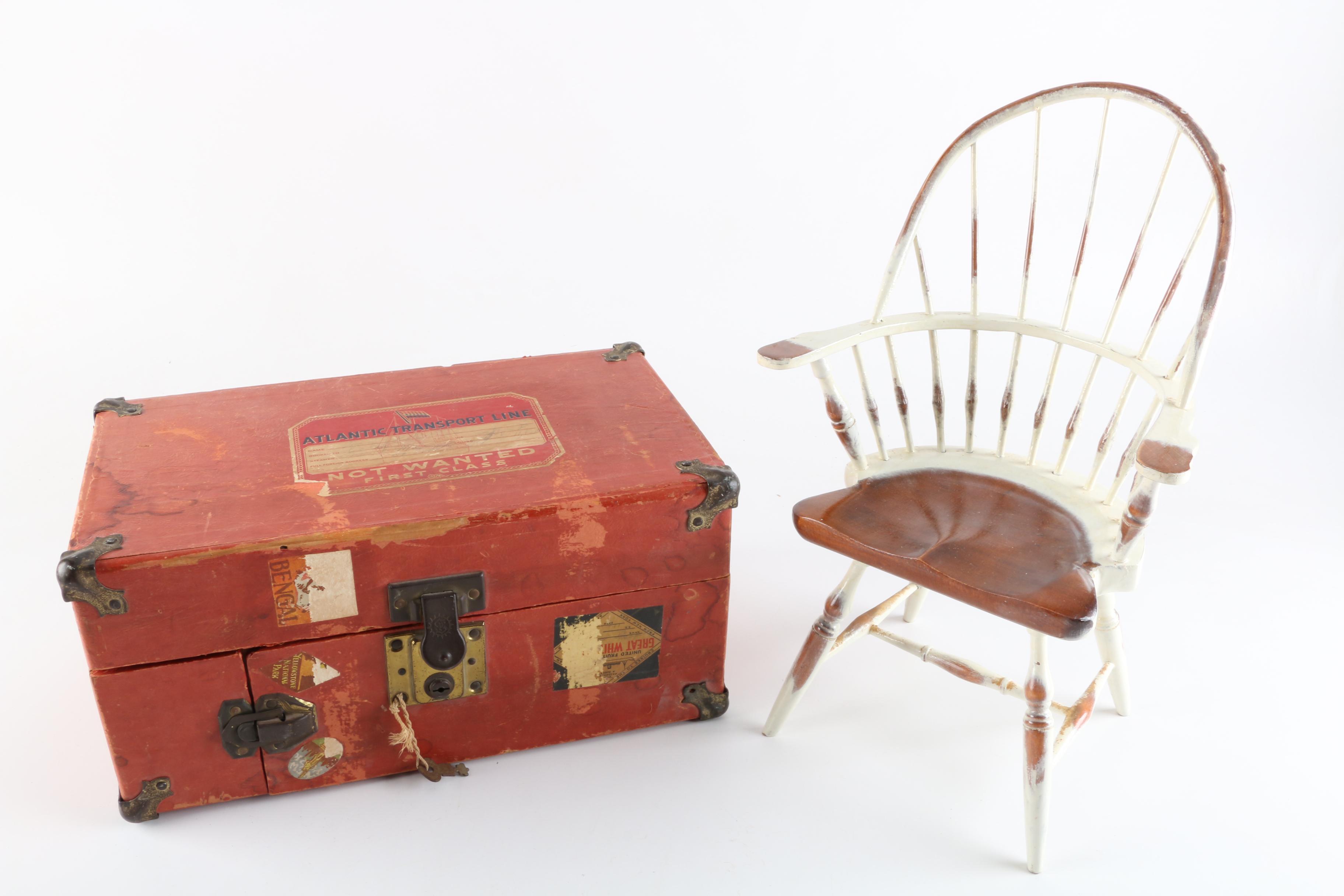 1960s Horsman "Mary Poppins" Doll with Trunk and Accessories