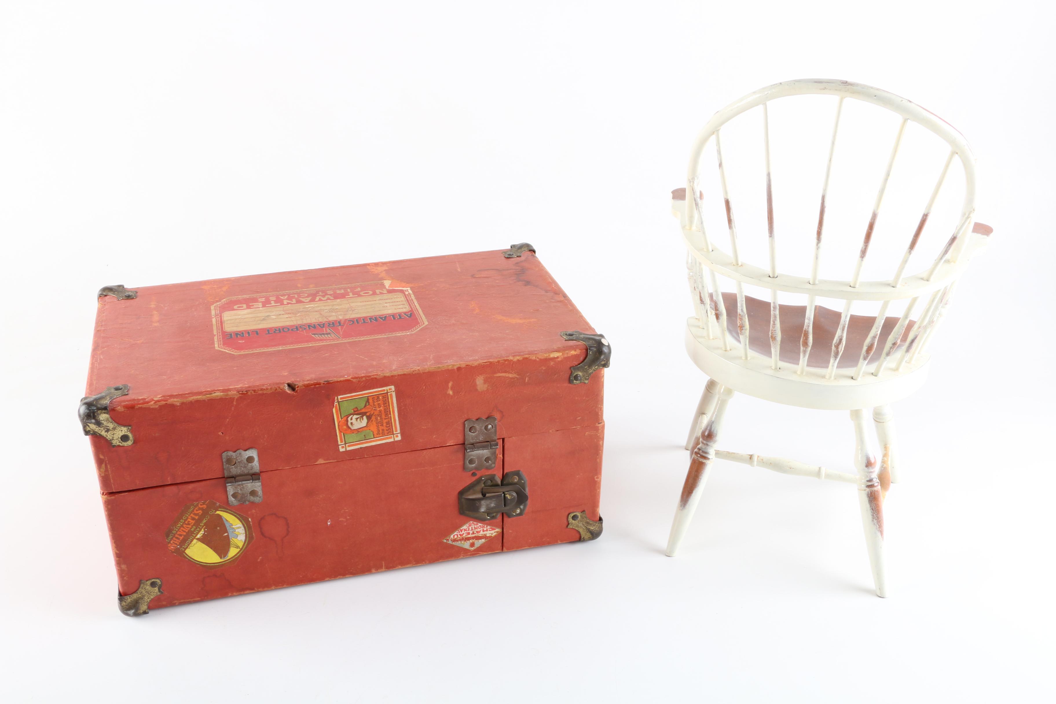 1960s Horsman "Mary Poppins" Doll with Trunk and Accessories