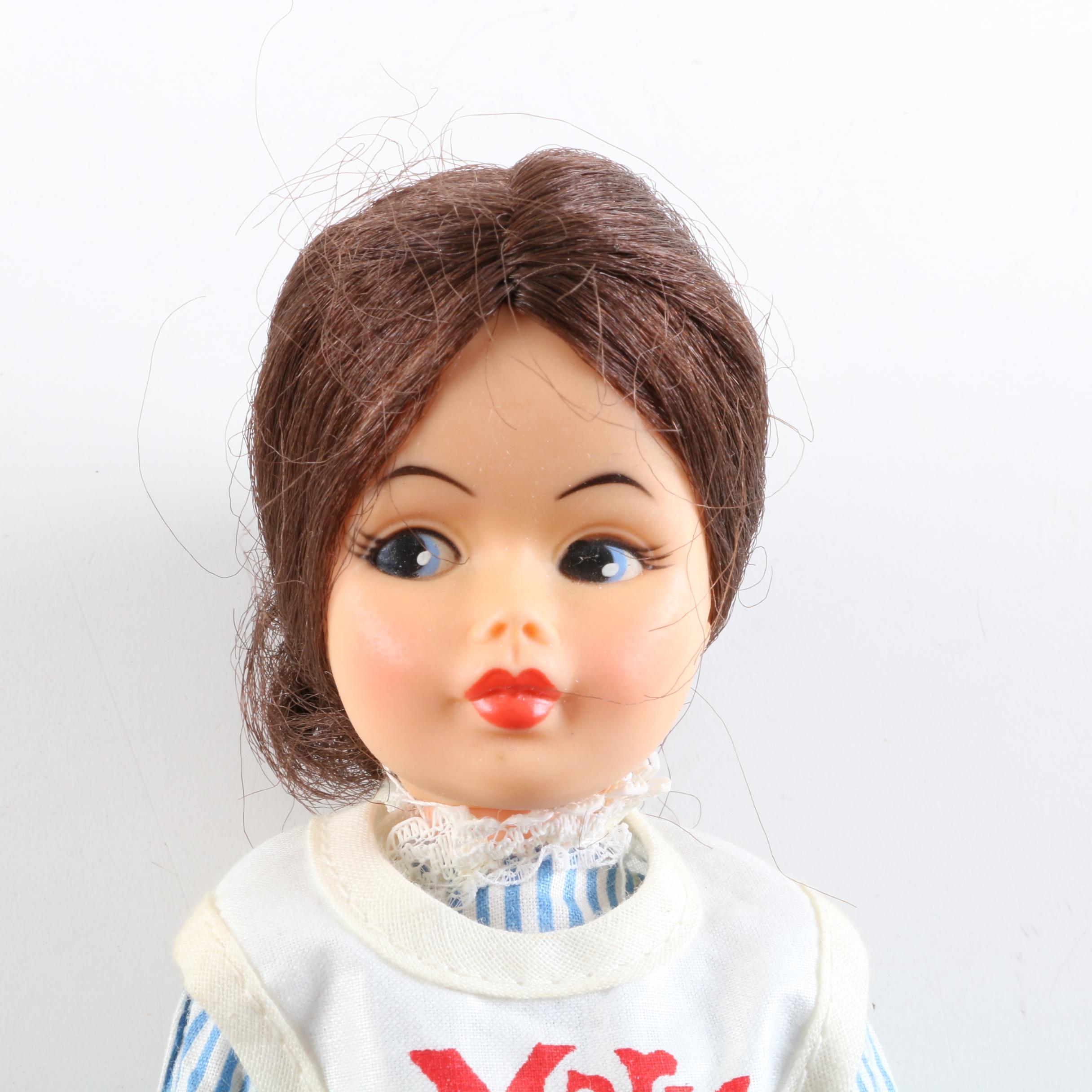 1960s Horsman "Mary Poppins" Doll with Trunk and Accessories