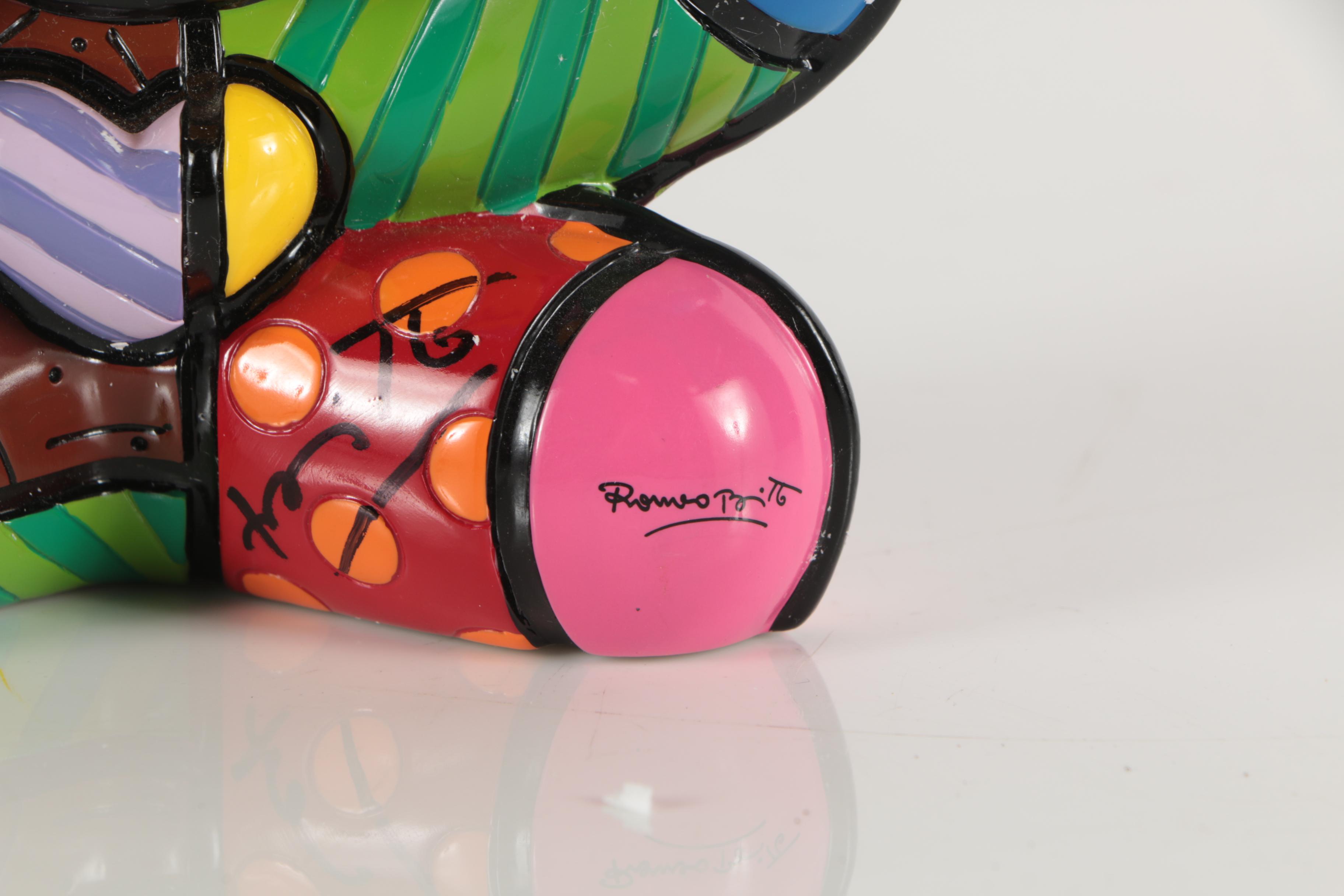 Giftcraft Romero Britto Limited Edition Resin Sculpture  "Fun Bear"