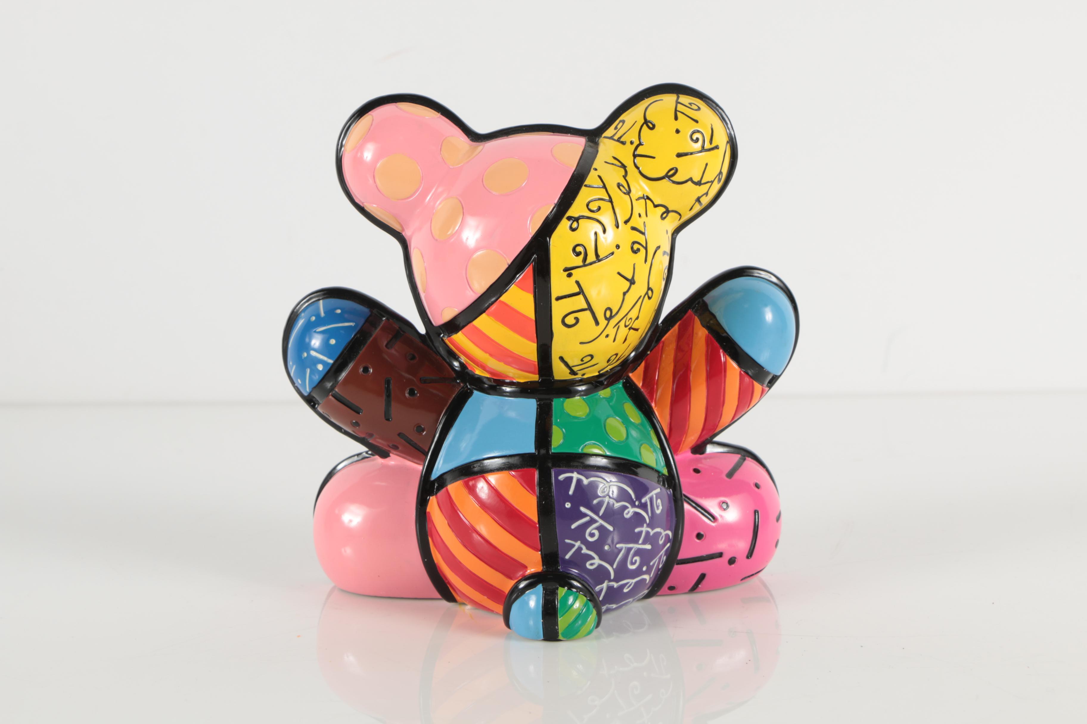 Giftcraft Romero Britto Limited Edition Resin Sculpture  "Fun Bear"