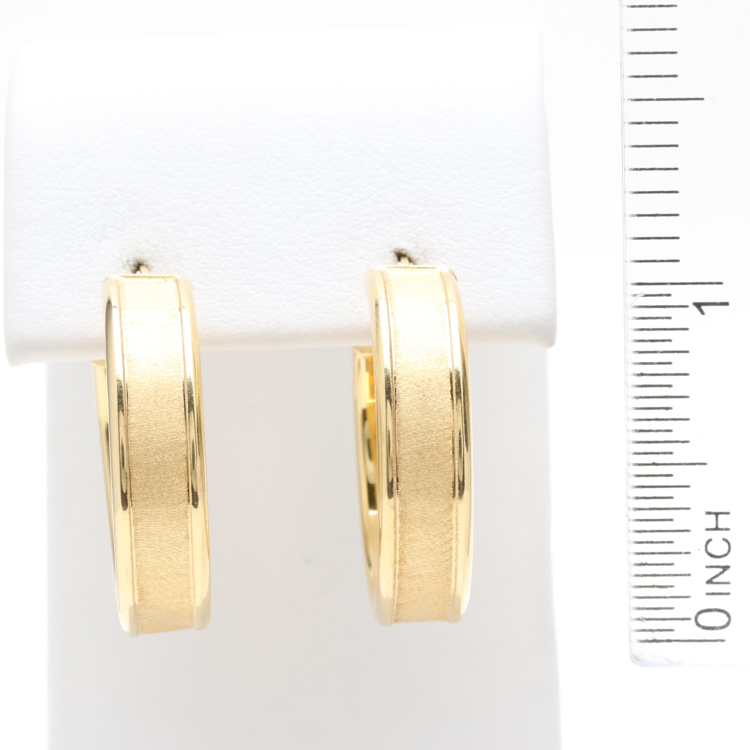 Milor 18K Yellow Gold Hoop Earrings