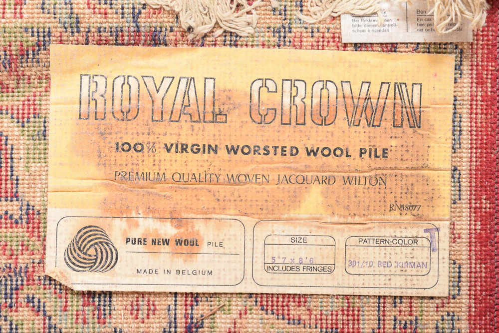 Machine Made Belgian Wool Area Rug