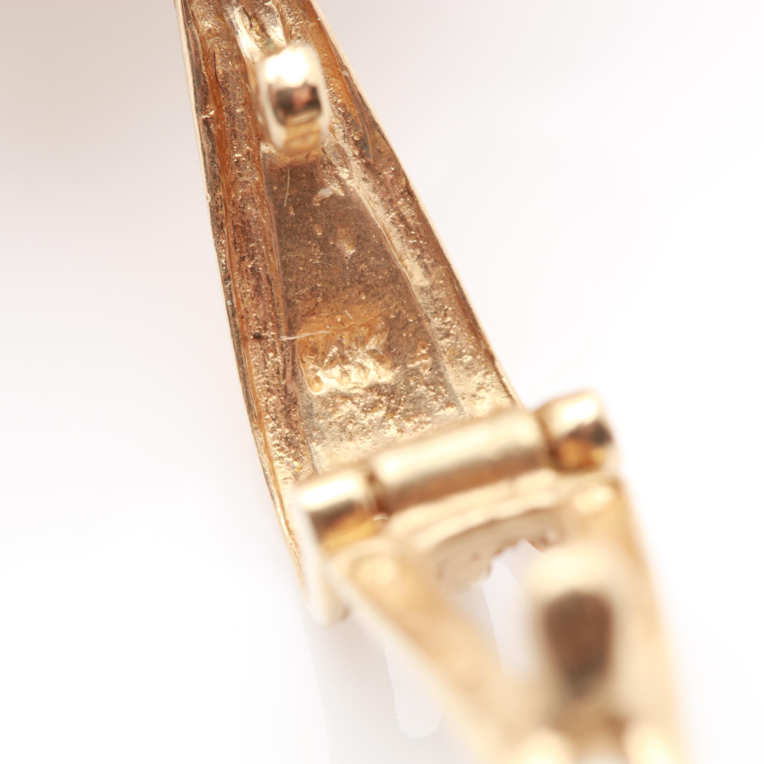 14K Yellow Gold Garnet Pendant With 22K Gold 1999 $5 Gold Eagle Coin