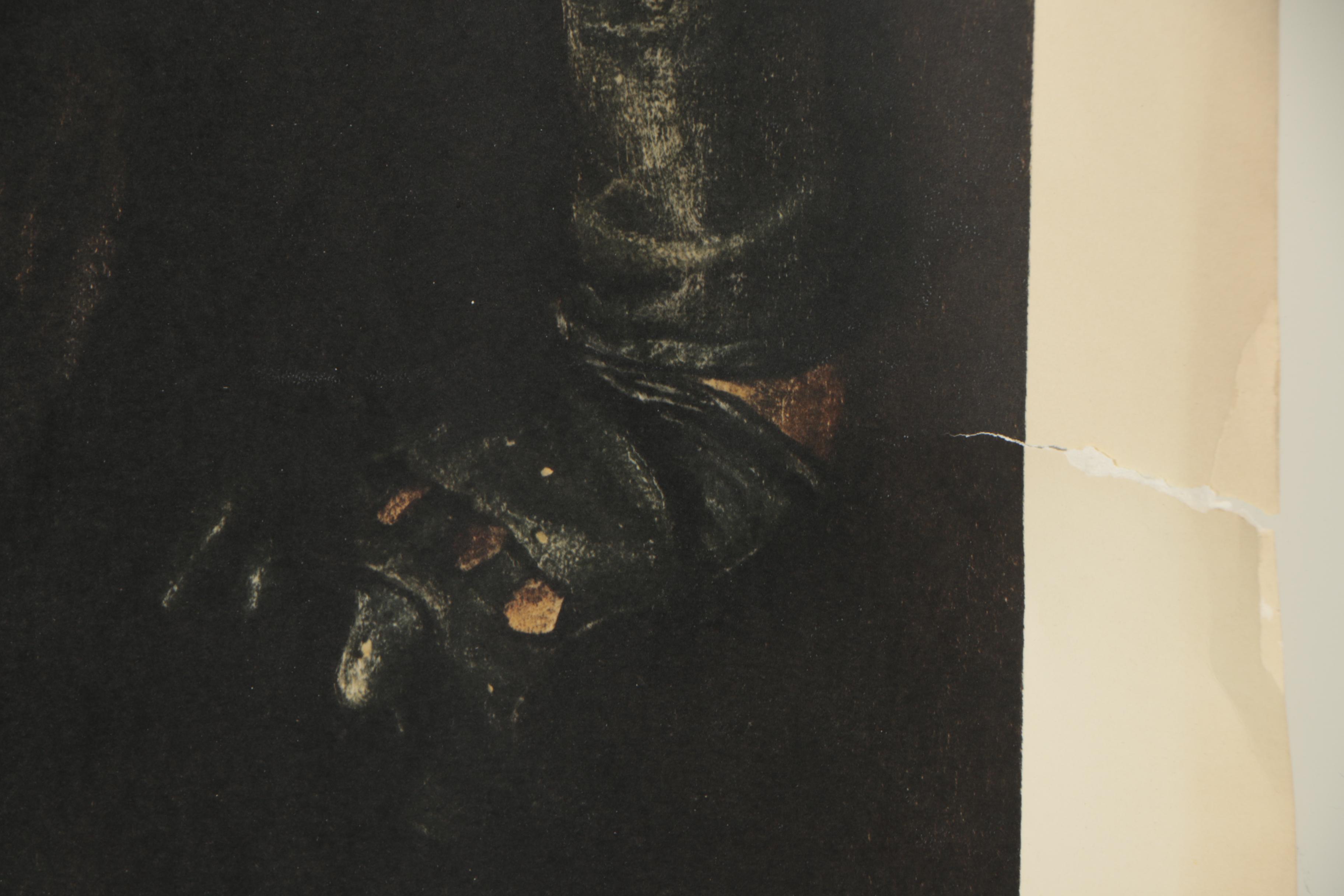 Vintage Collotype After James Wyeth "Draft Age"