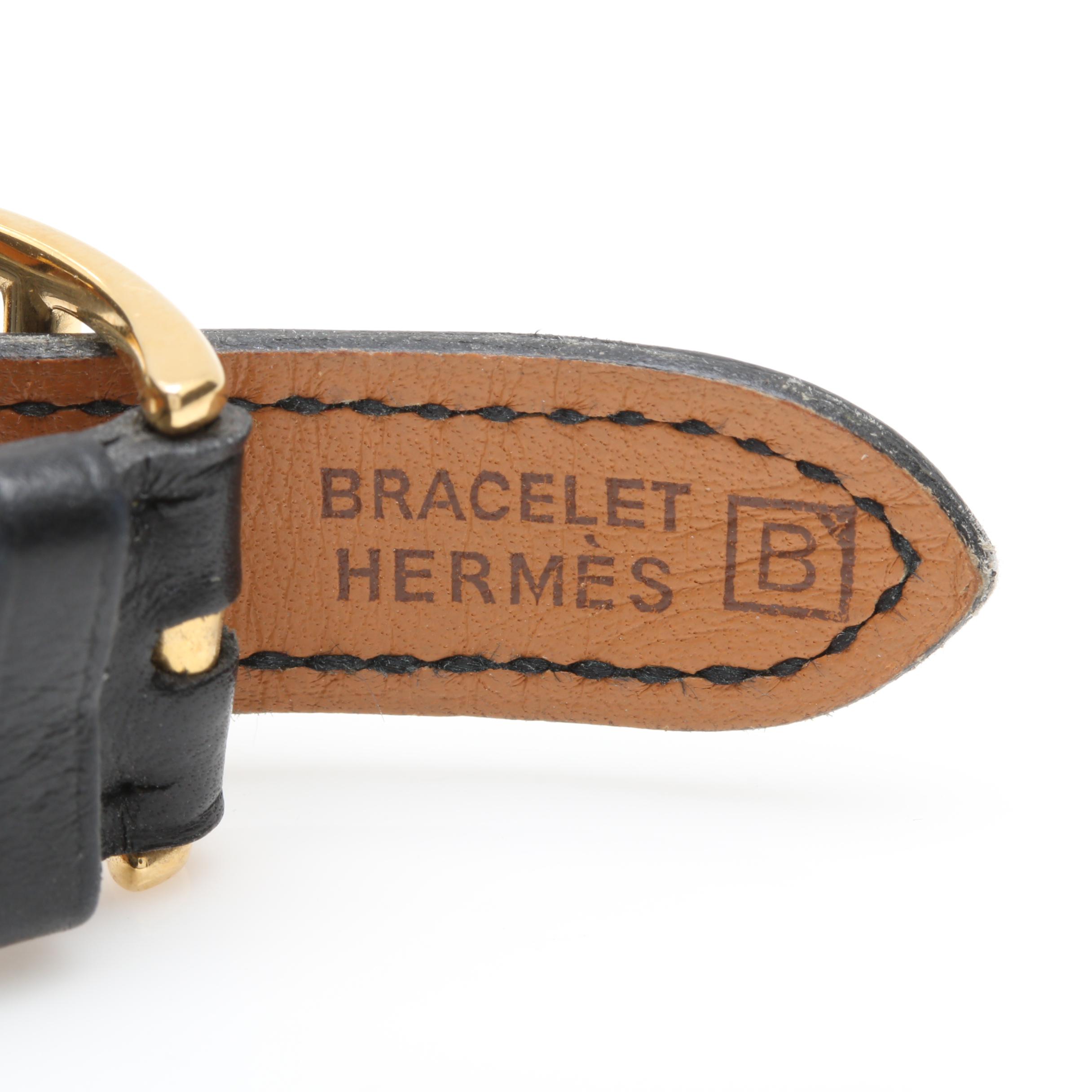 Hermes Paris Stainless Steel 'H' Watch with Box and Papers