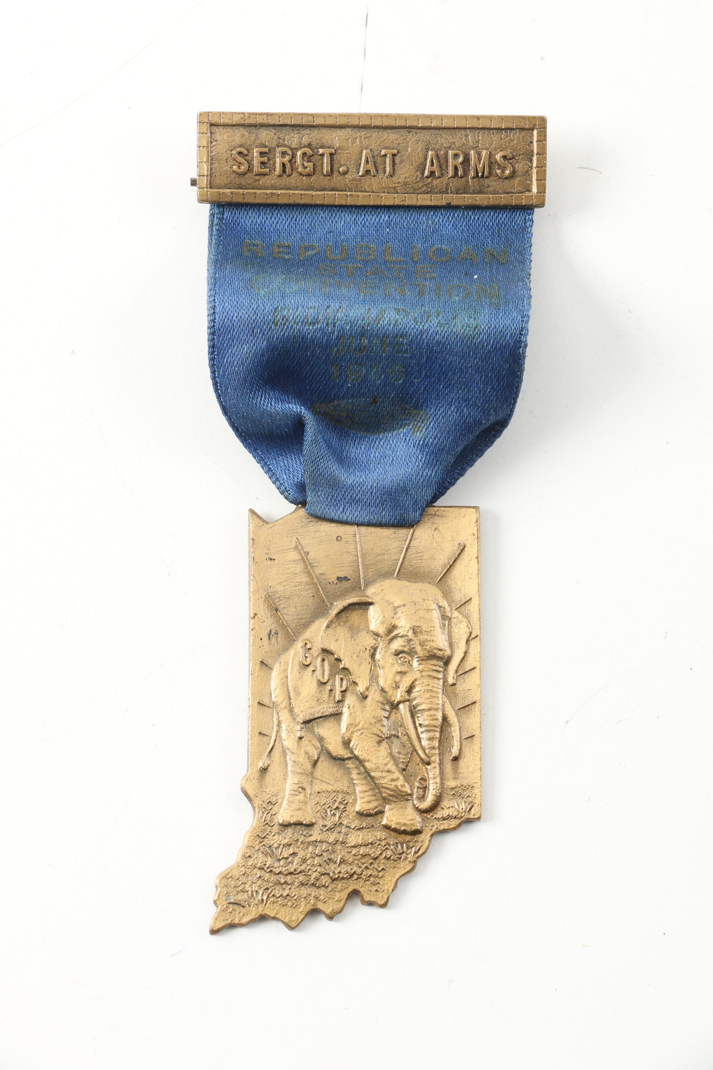 Indiana Republican Convention Sergeant At Arms Pin