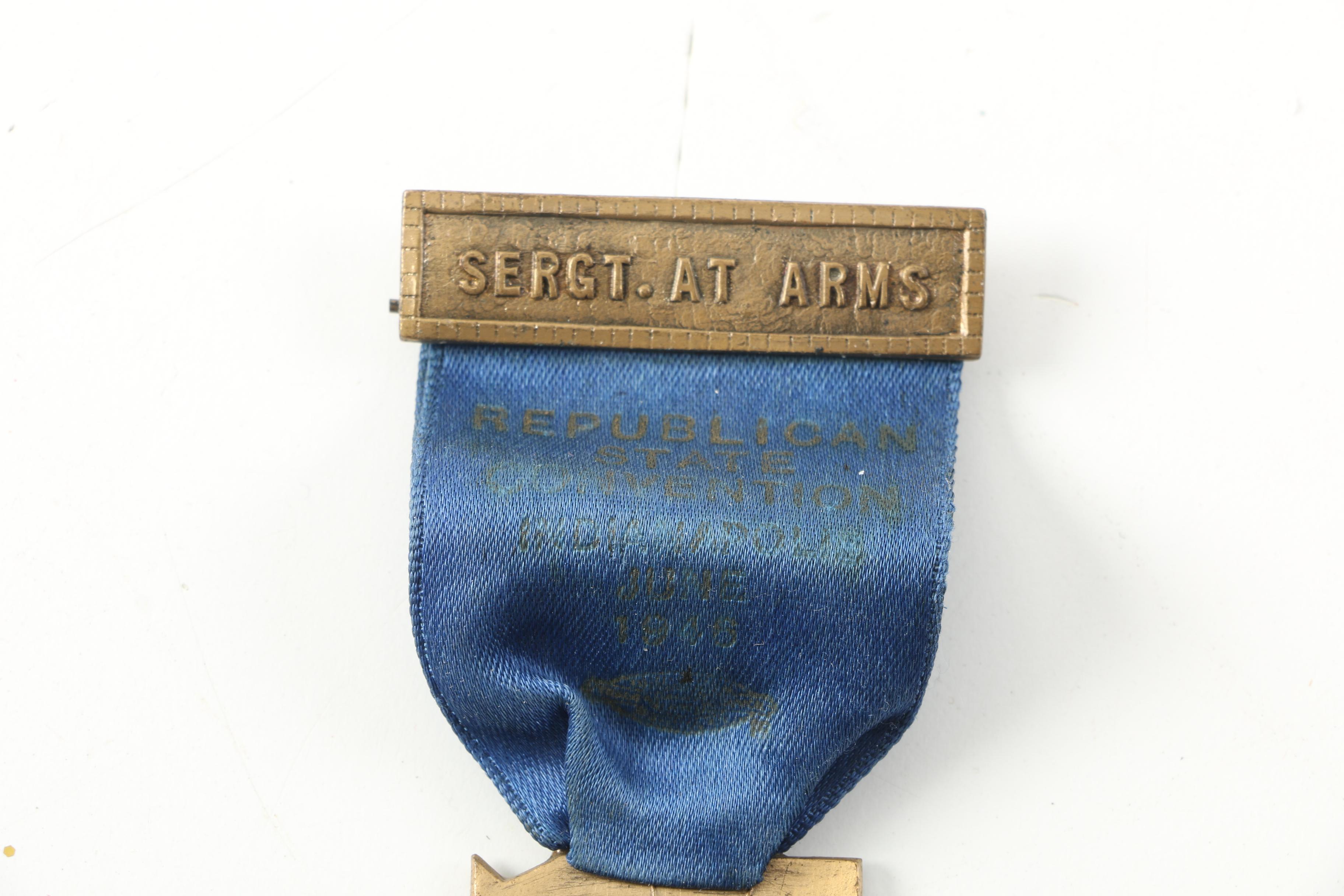 Indiana Republican Convention Sergeant At Arms Pin