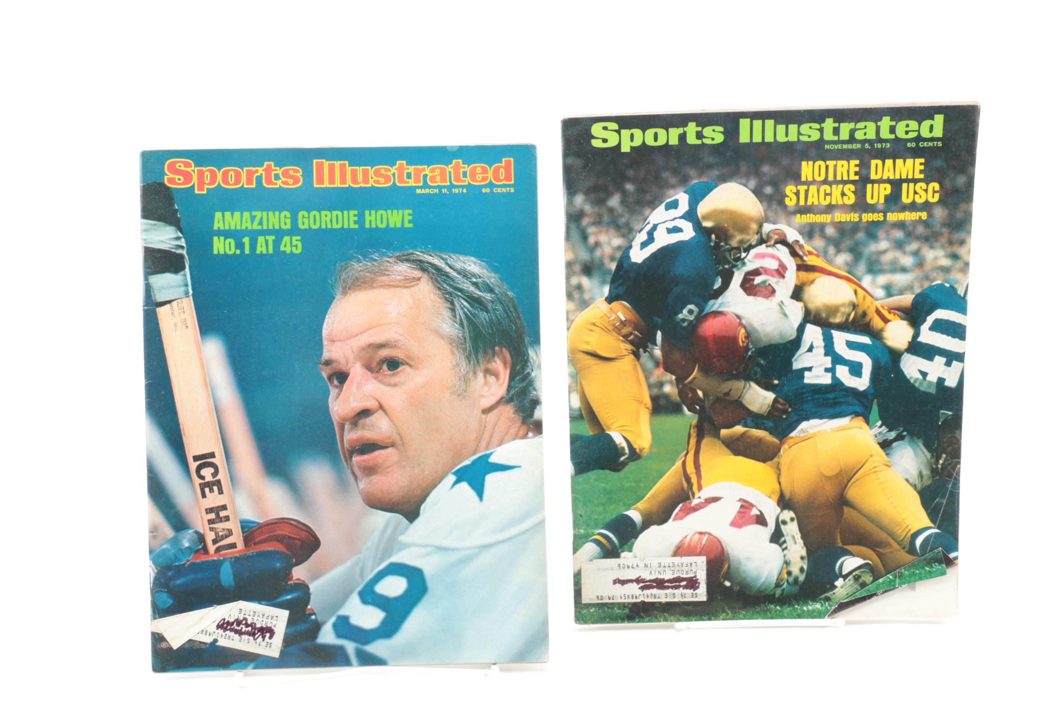1970s and 1980s "Sports Illustrated" Magazines