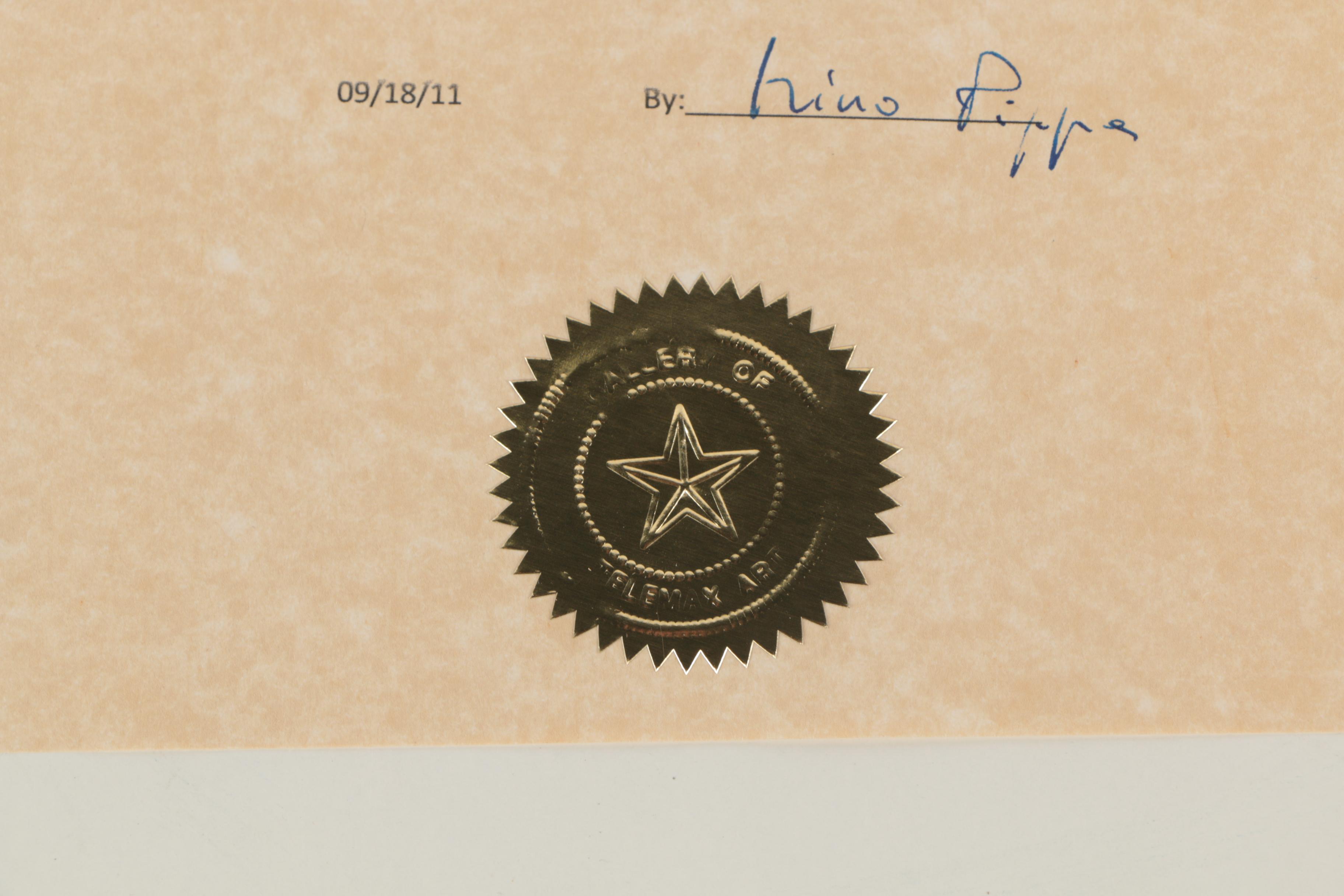 Nino Pippa Oil Painting "Southern Florida, Best Friends Walk on the Beach"