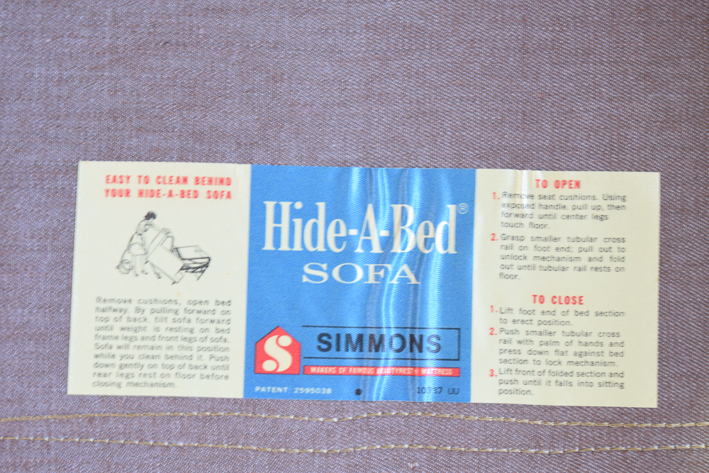 Floral Upholstered Sleeper Sofa by Simmons