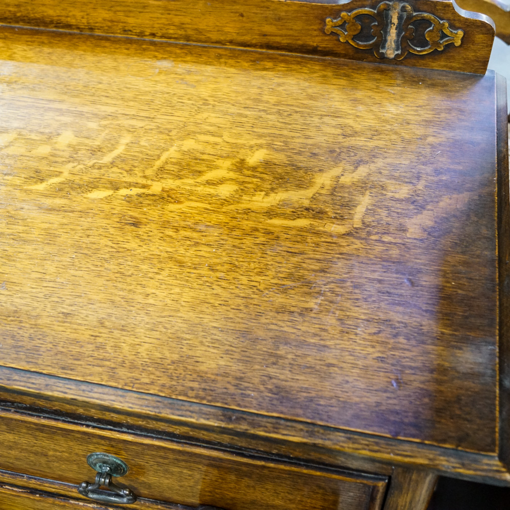 Vintage Oak Dresser with Mirror
