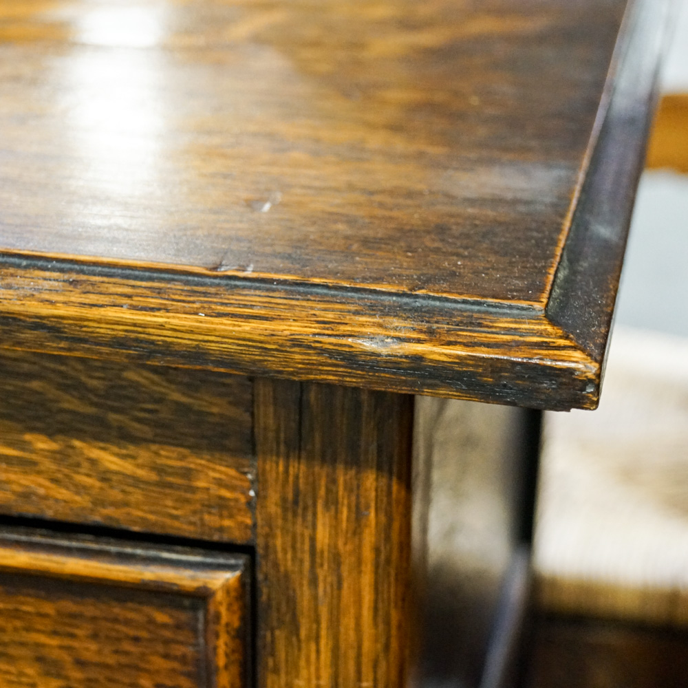 Vintage Oak Dresser with Mirror