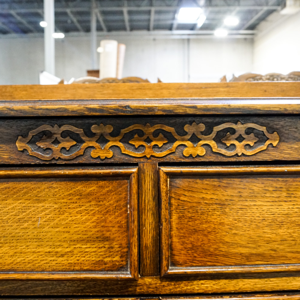 Vintage Oak Dresser with Mirror