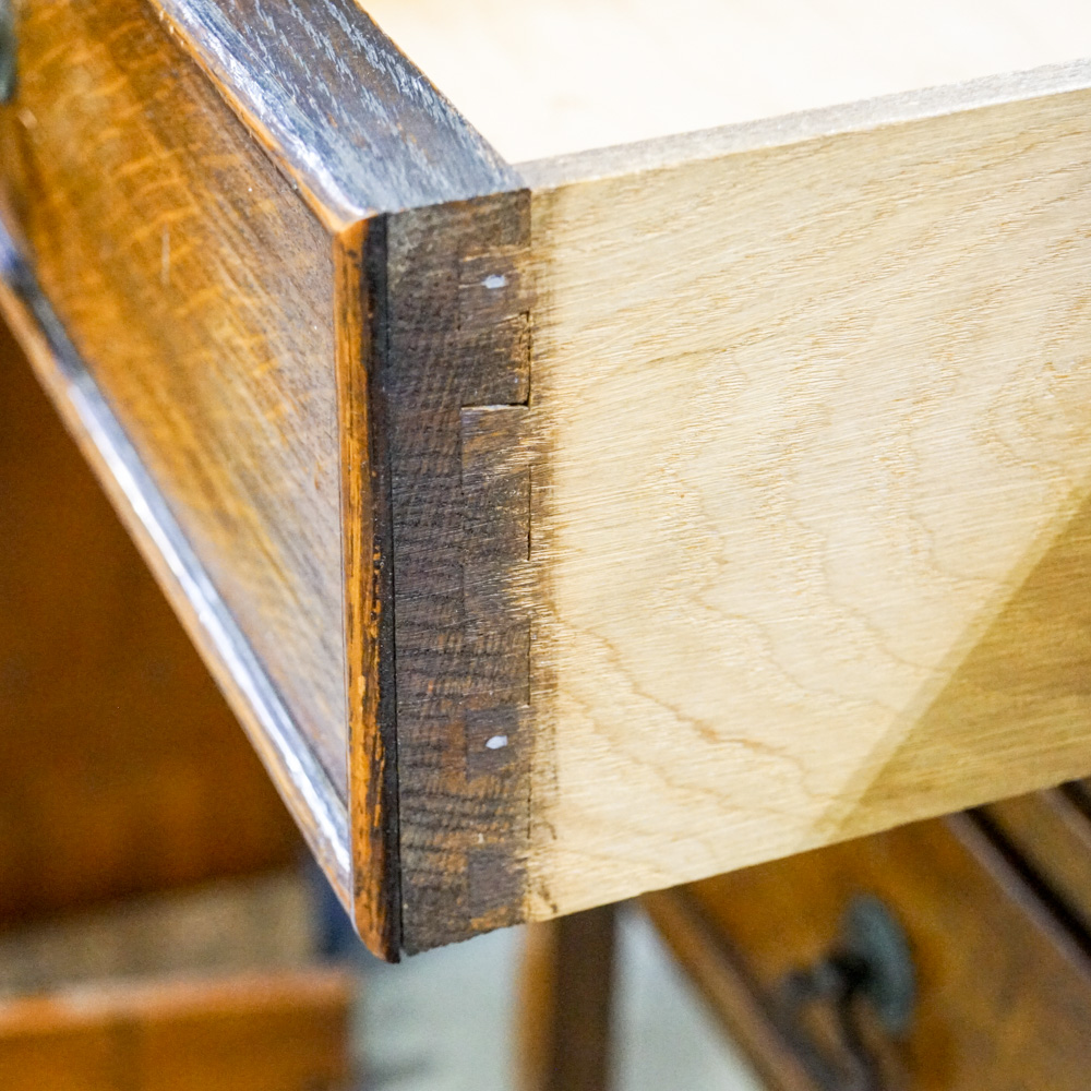 Vintage Oak Dresser with Mirror
