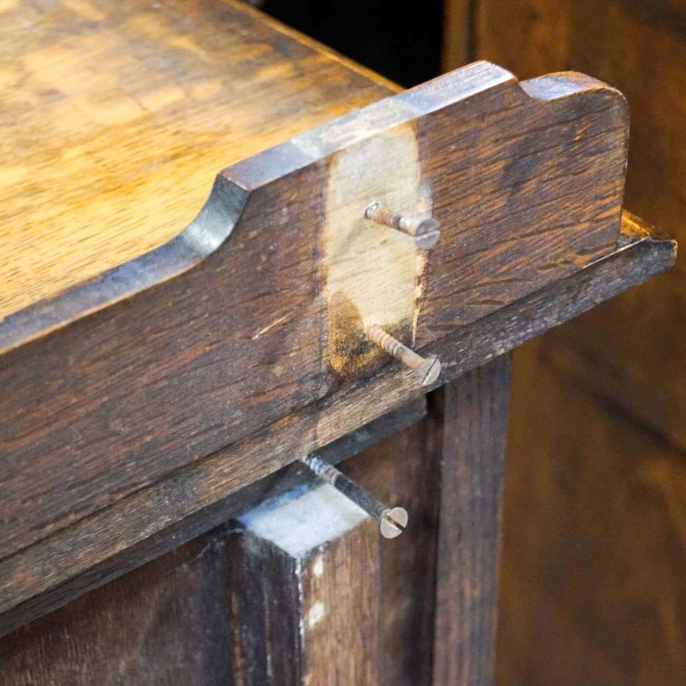 Vintage Oak Dresser with Mirror