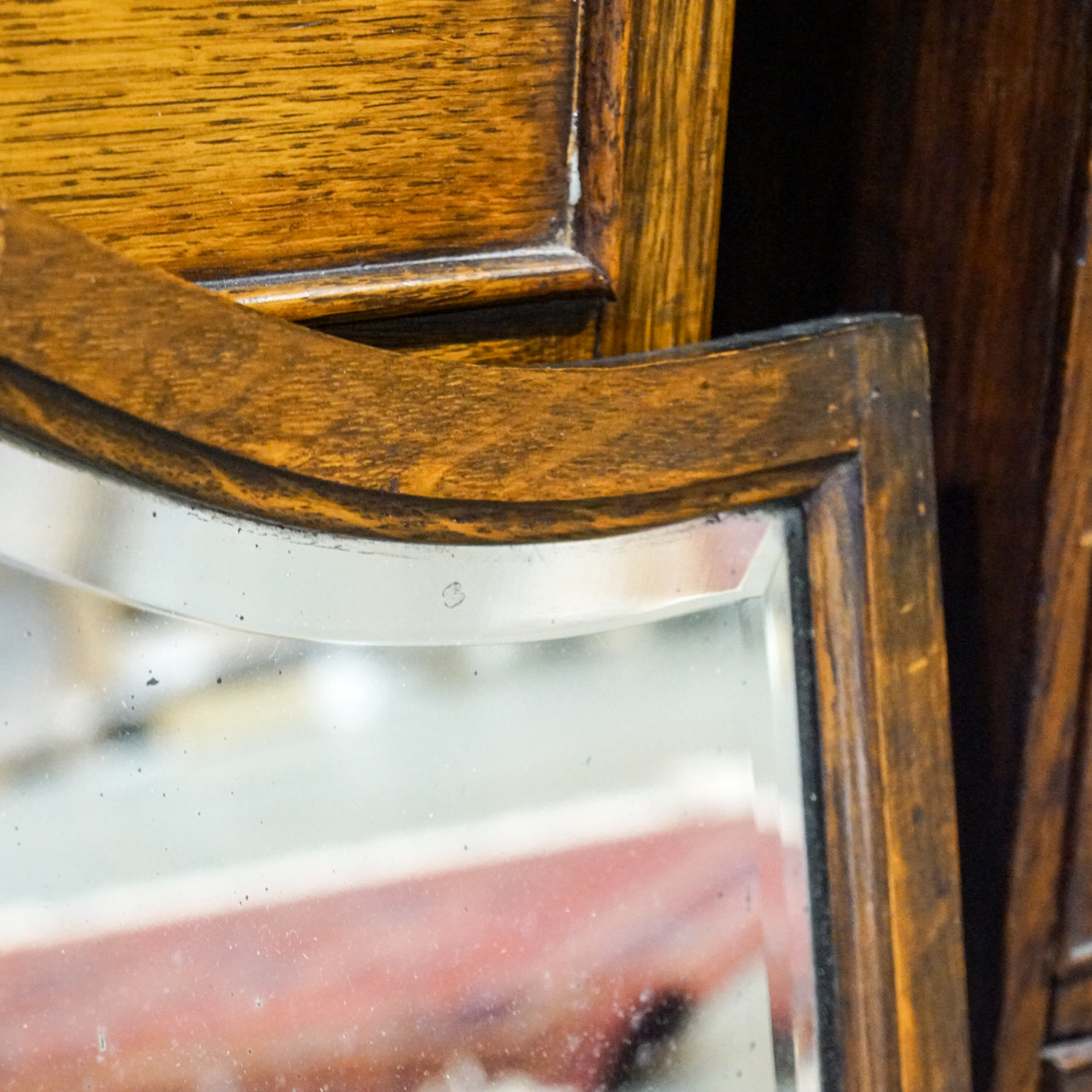 Vintage Oak Dresser with Mirror