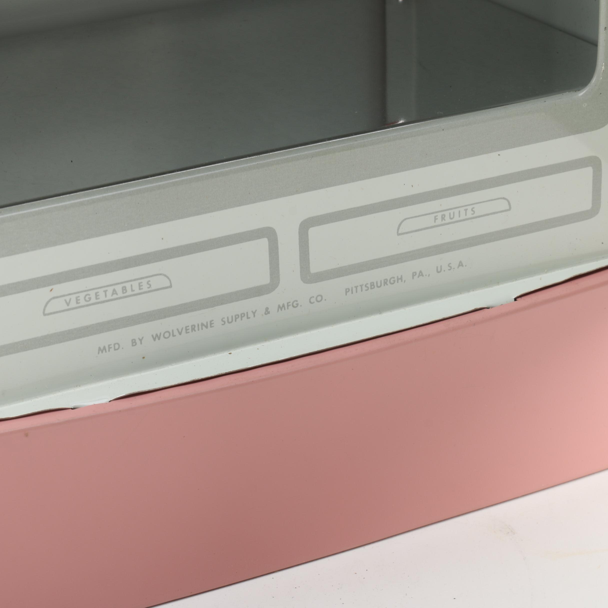 Vintage Wolverine Supply & Mfg. Co. Miniature Refrigerator and Stove