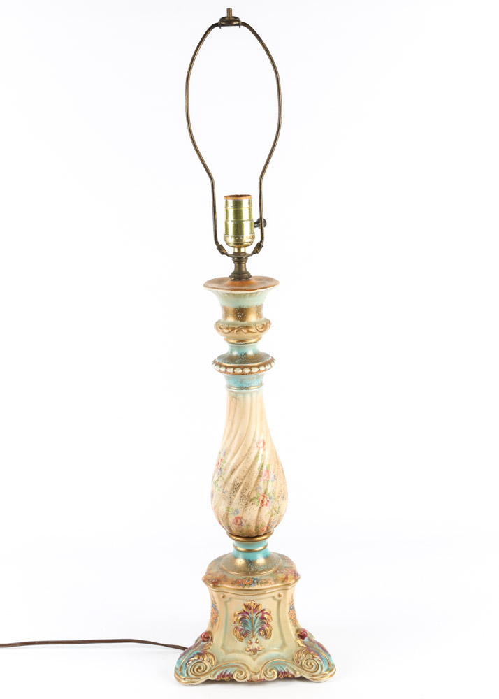 Vintage Hand Painted Table Lamps