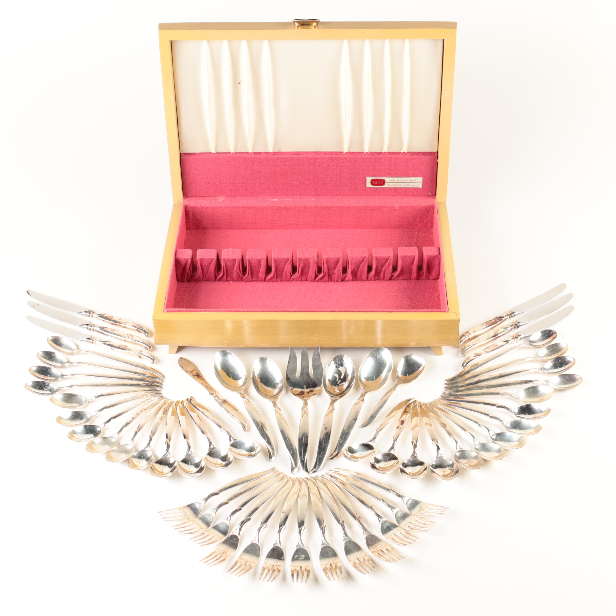 1847 Rogers Bros. "Flair" Silver-Plated Flatware Set