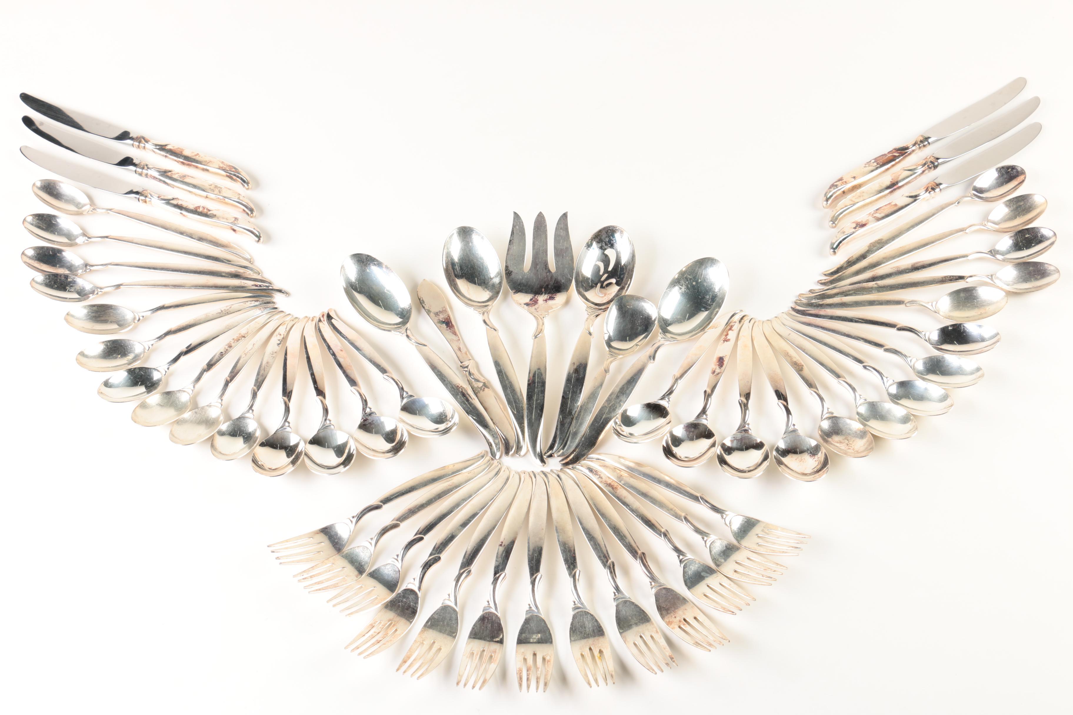 1847 Rogers Bros. "Flair" Silver-Plated Flatware Set