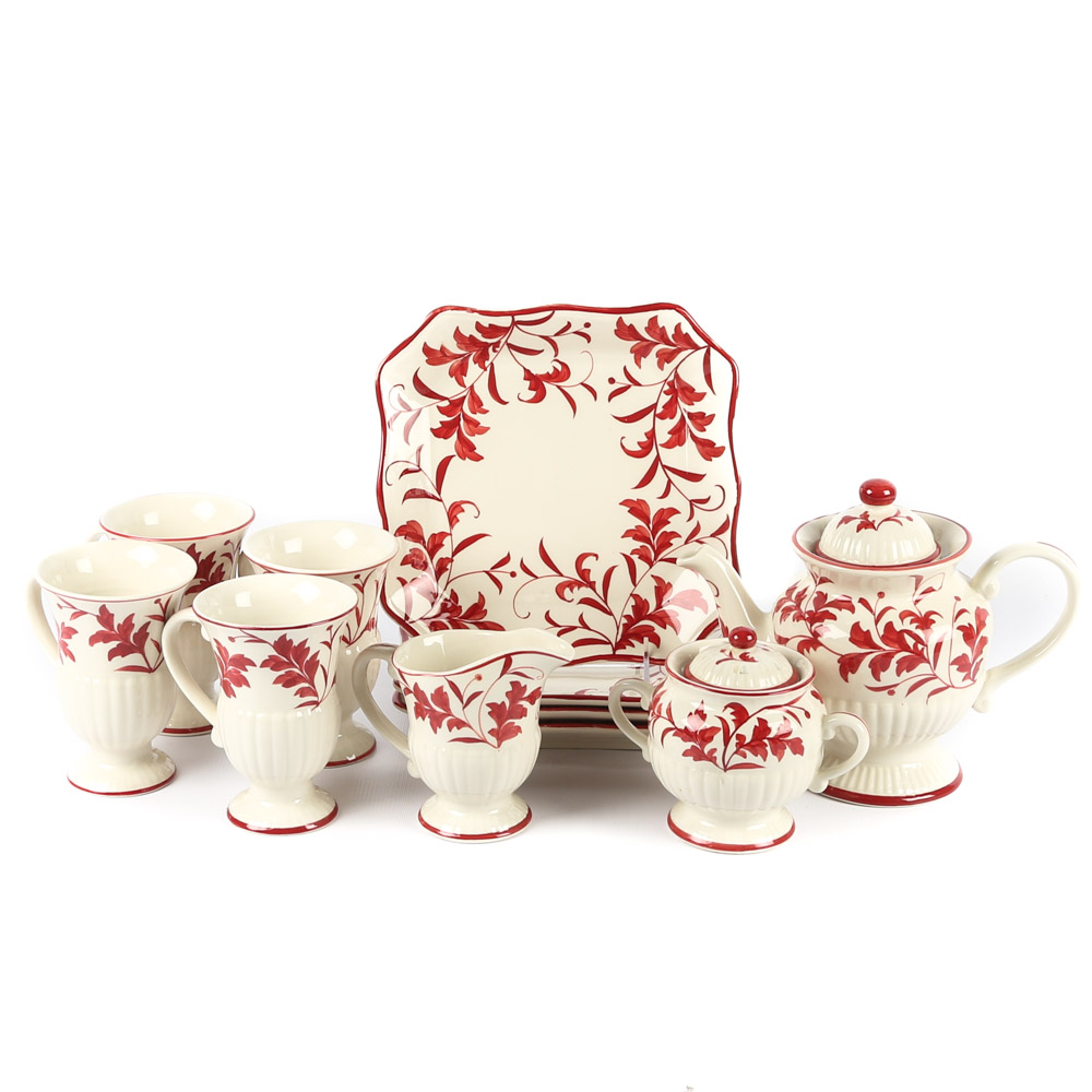 Hand Painted Ceramic Tea Set