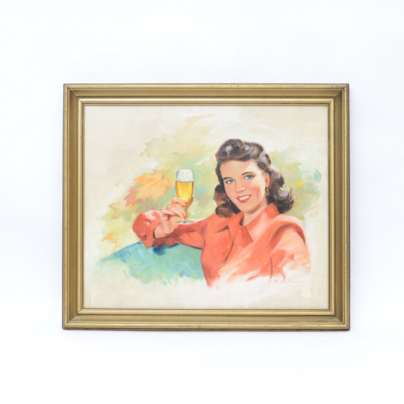 Original Oil on Canvas for Blatz Beer Advertising