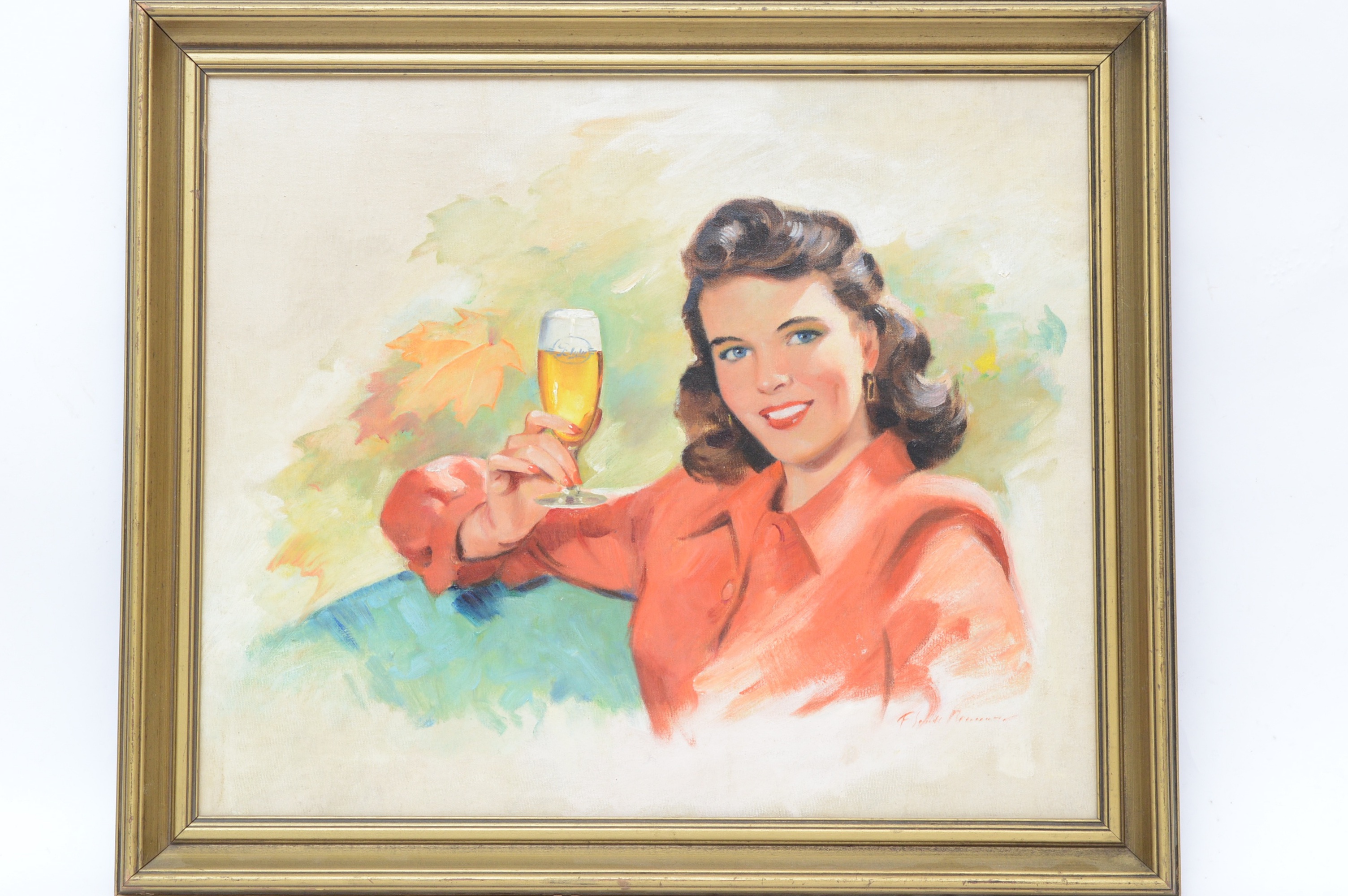 Original Oil on Canvas for Blatz Beer Advertising