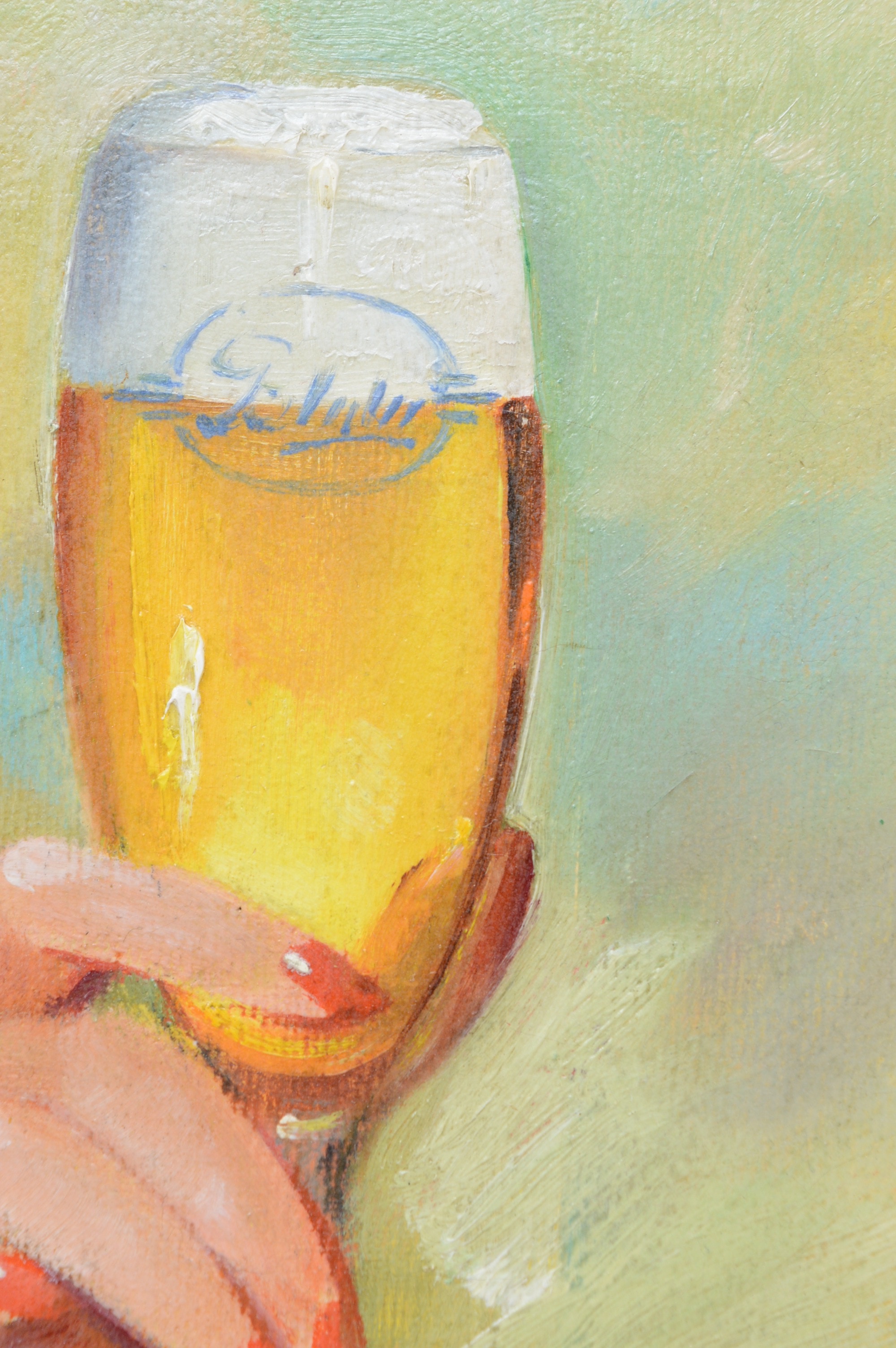Original Oil on Canvas for Blatz Beer Advertising