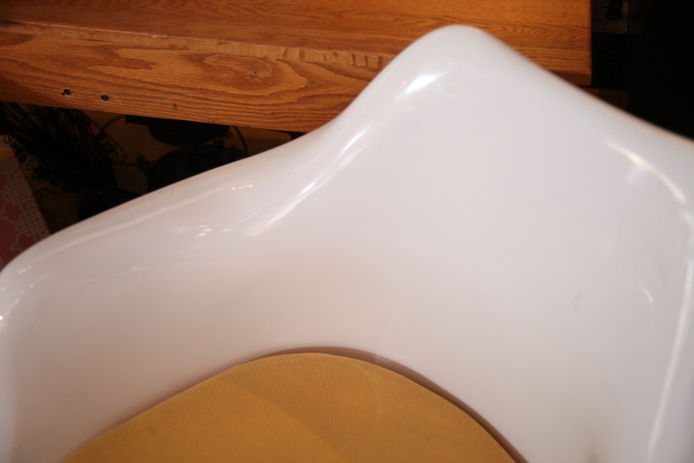 White Tulip Style Chair Pair