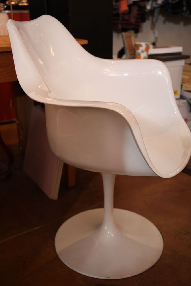 White Tulip Style Chair Pair