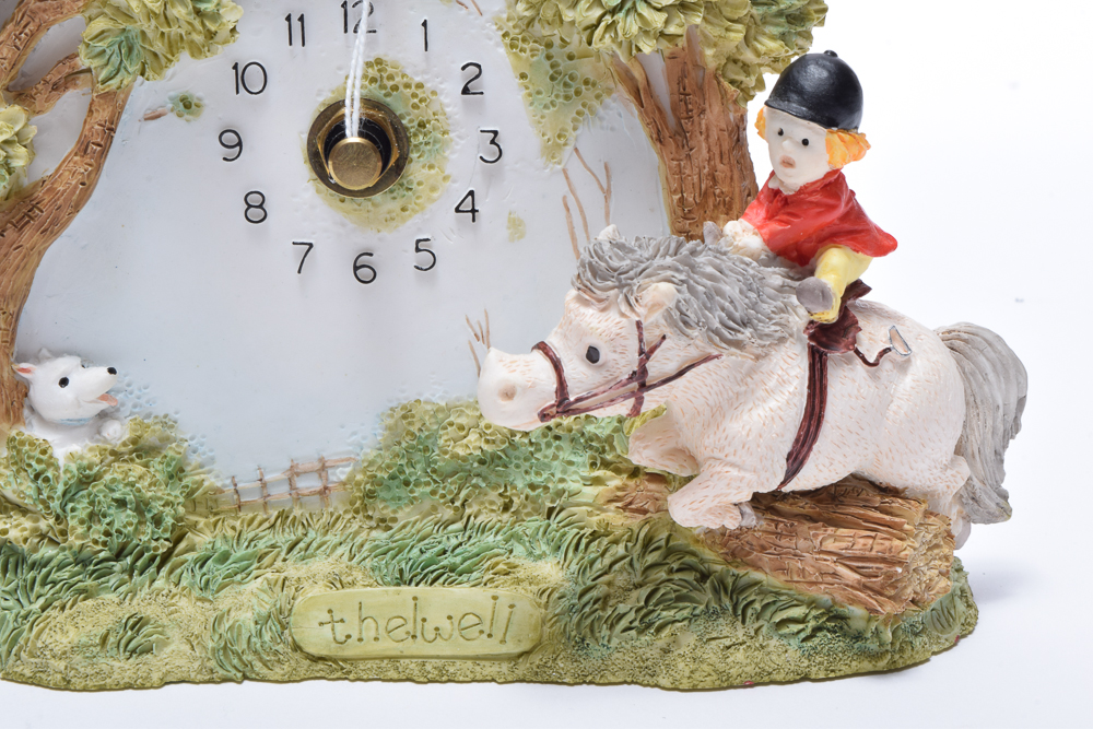 Equestrian Themed Mantle Clocks