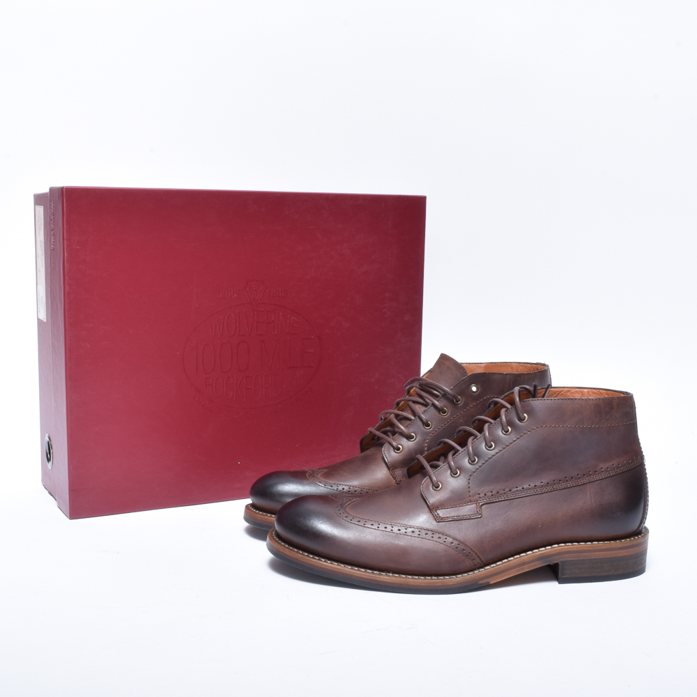 Men's Wolverine Harwell Brown Leather Chukka Boots