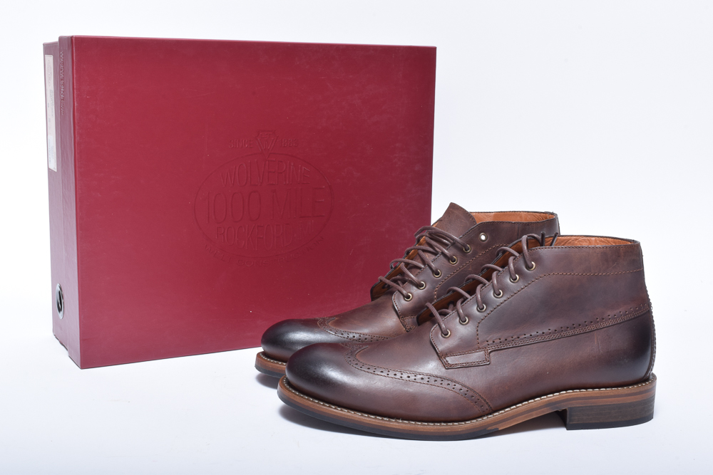 Men's Wolverine Harwell Brown Leather Chukka Boots