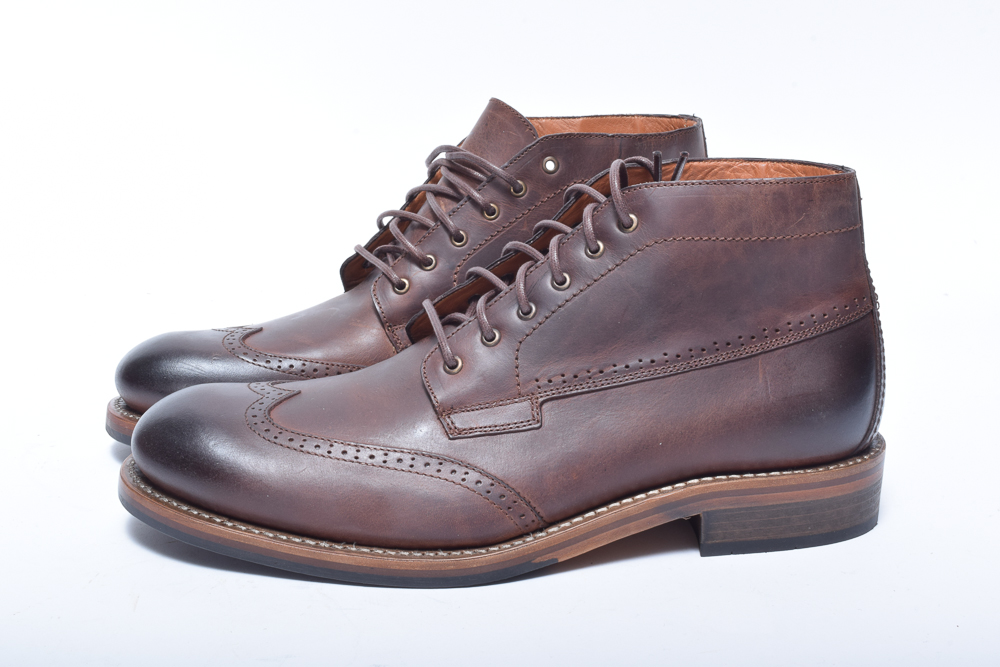 Men's Wolverine Harwell Brown Leather Chukka Boots