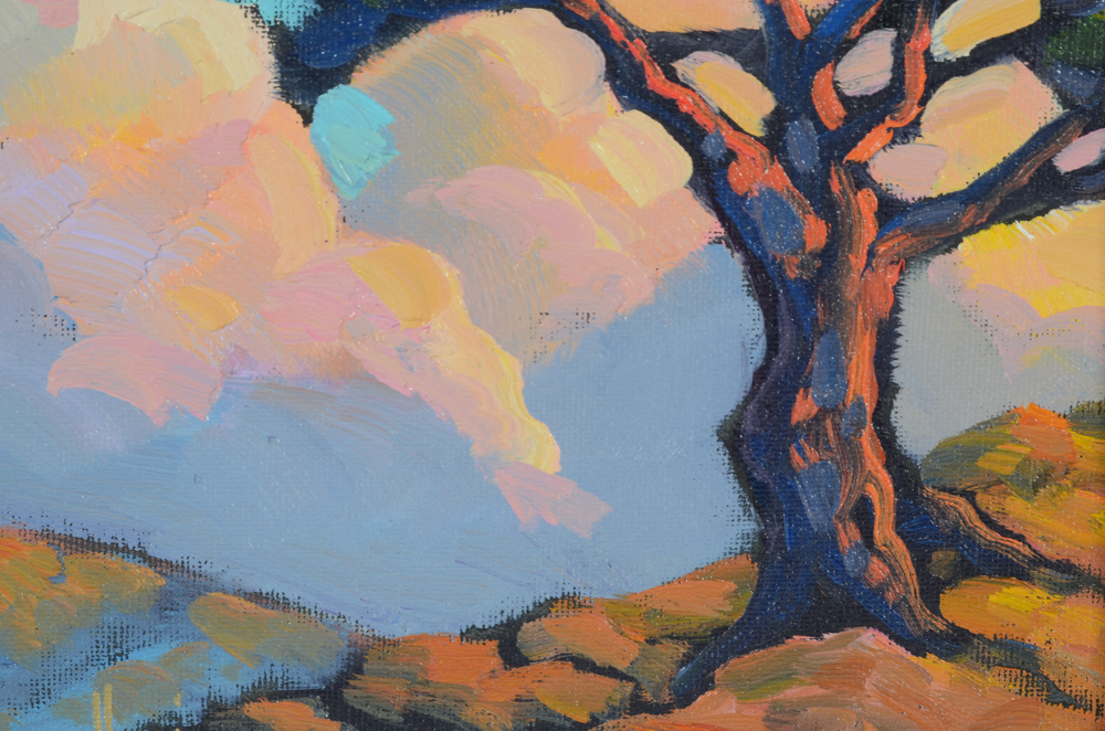 William Hawkins Oil Painting of a Landscape