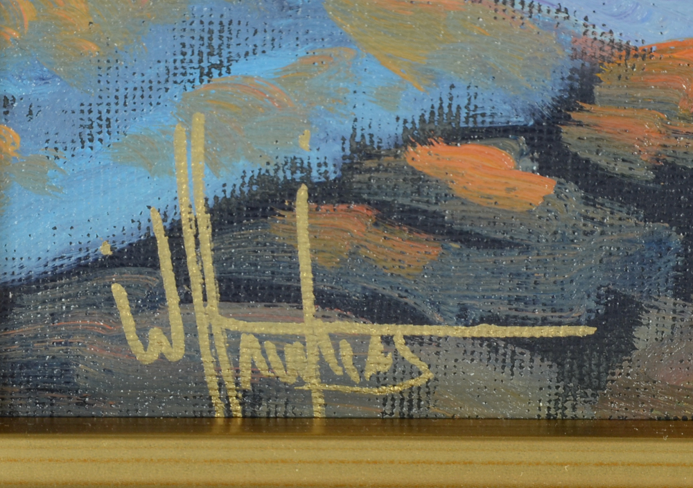 William Hawkins Oil Painting of a Landscape