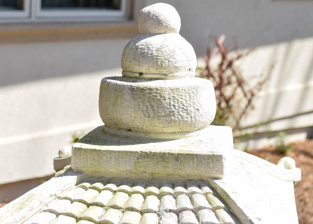 Monumental Concrete Pagoda Lawn Statue