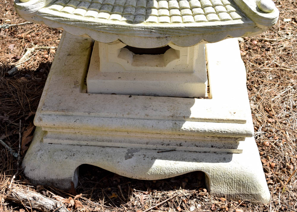 Monumental Concrete Pagoda Lawn Statue