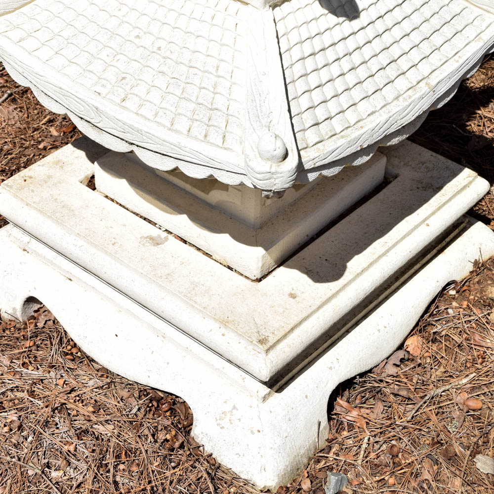Monumental Concrete Pagoda Lawn Statue