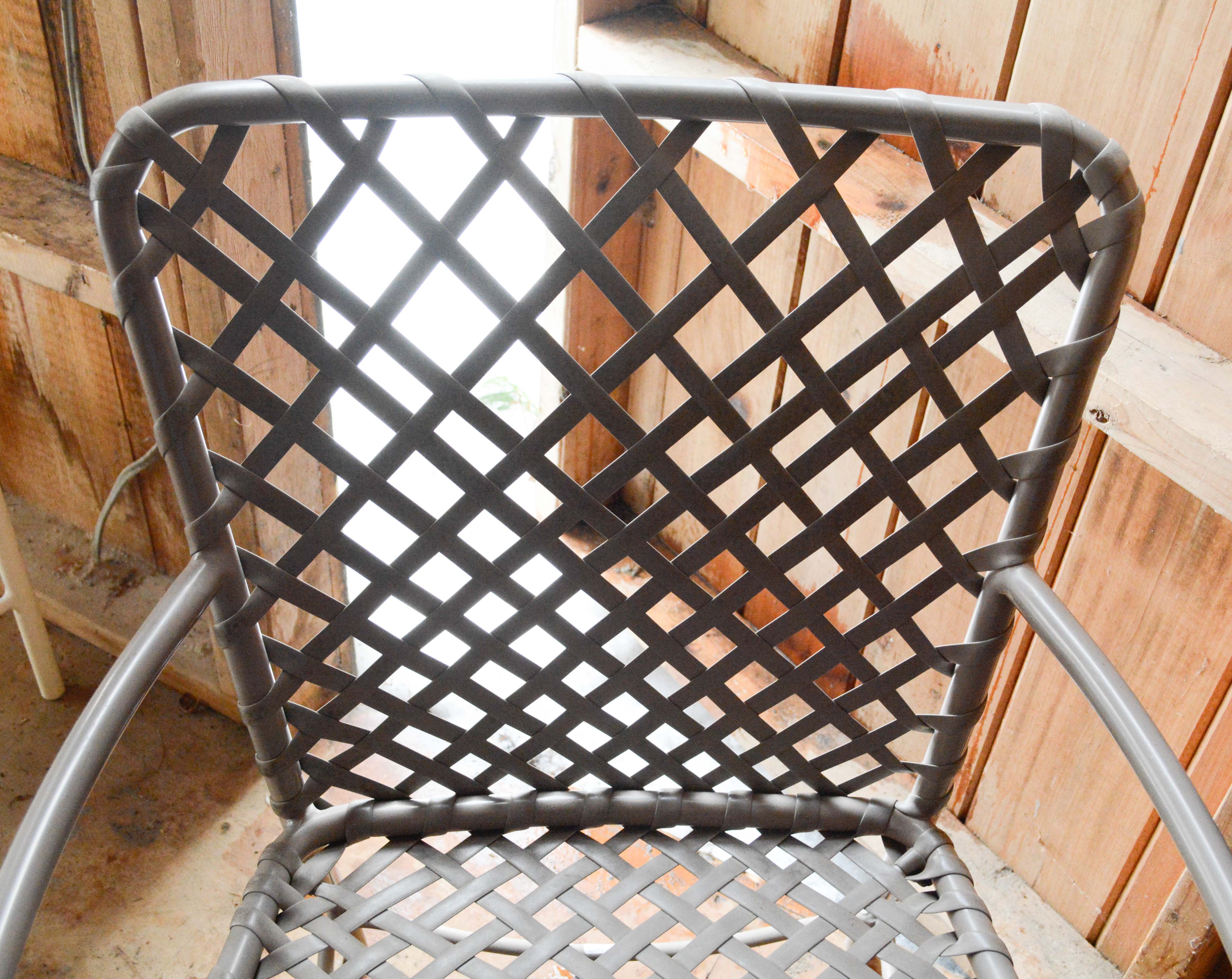 Brown and Jordan Glass Top Metal Patio Table with Chairs