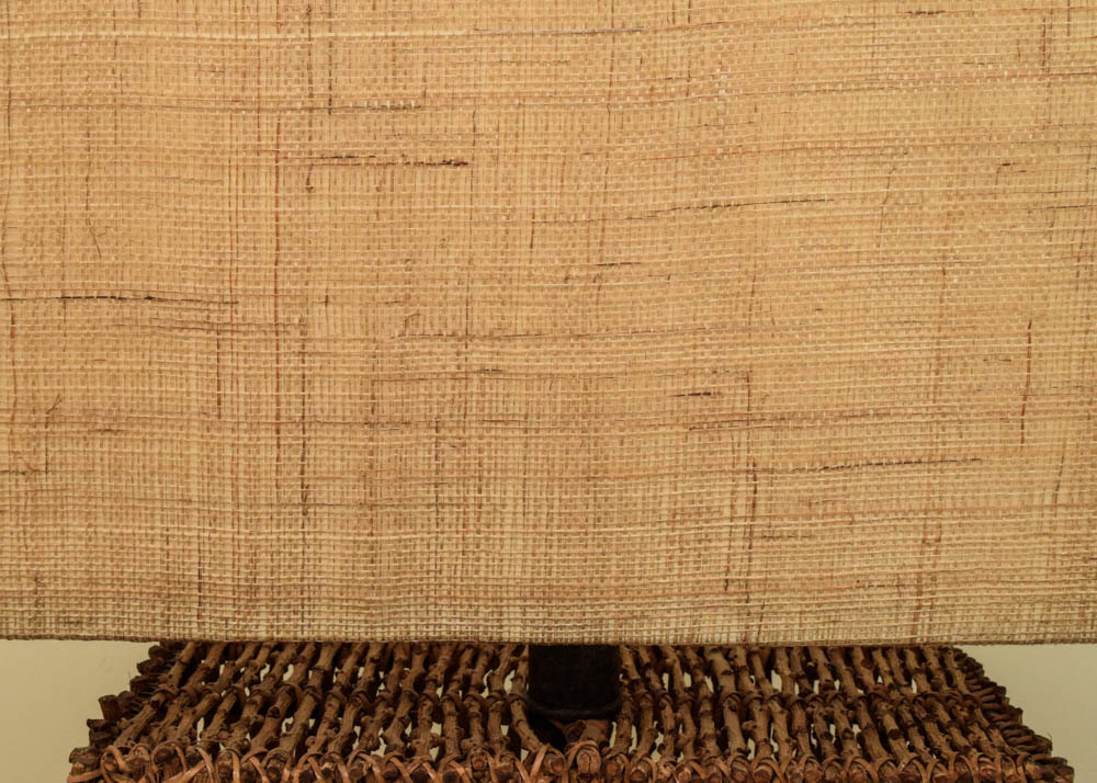 Asian Inspired Cane Lamps